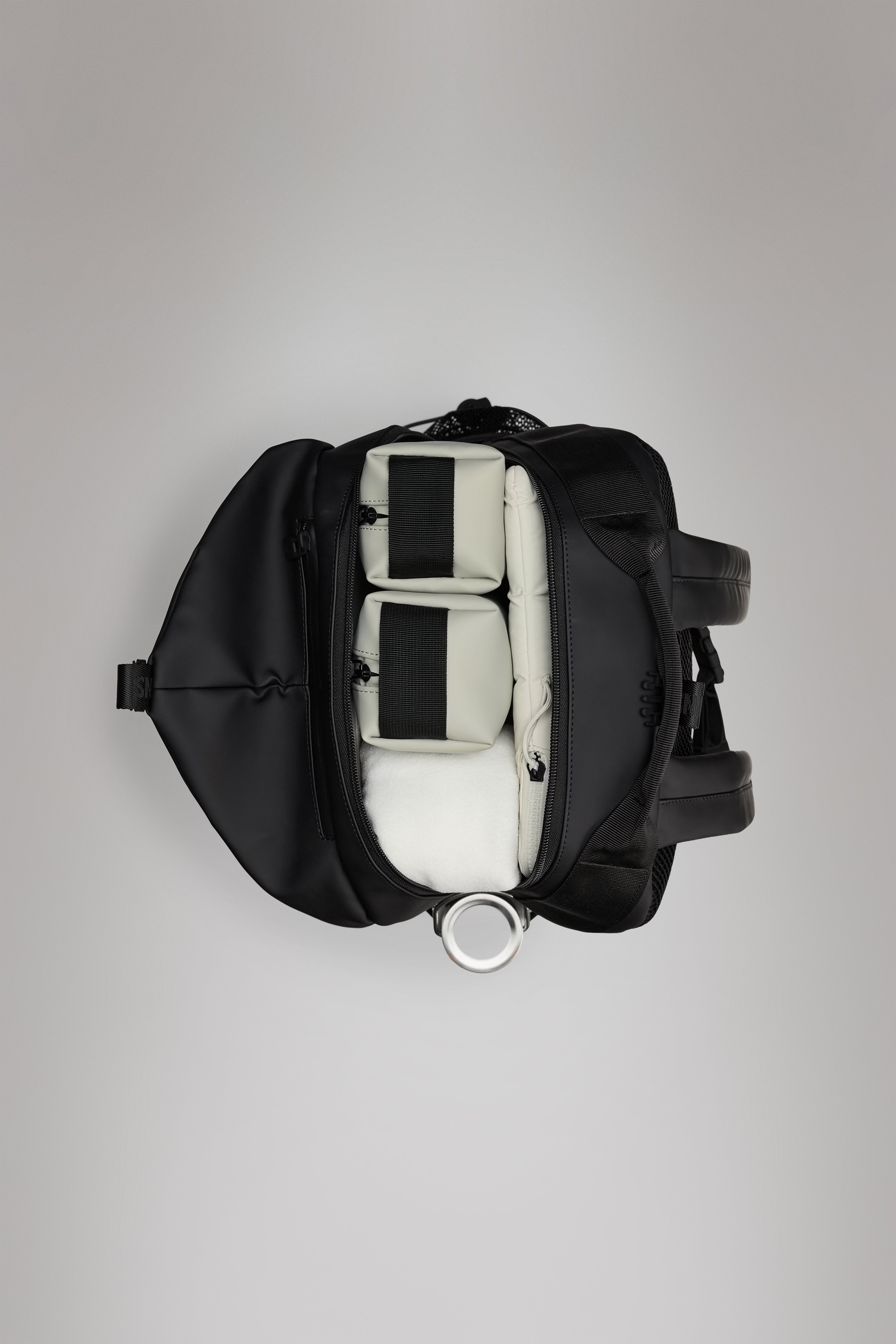 RAINS Trail Clip Front Backpack Black Backpack