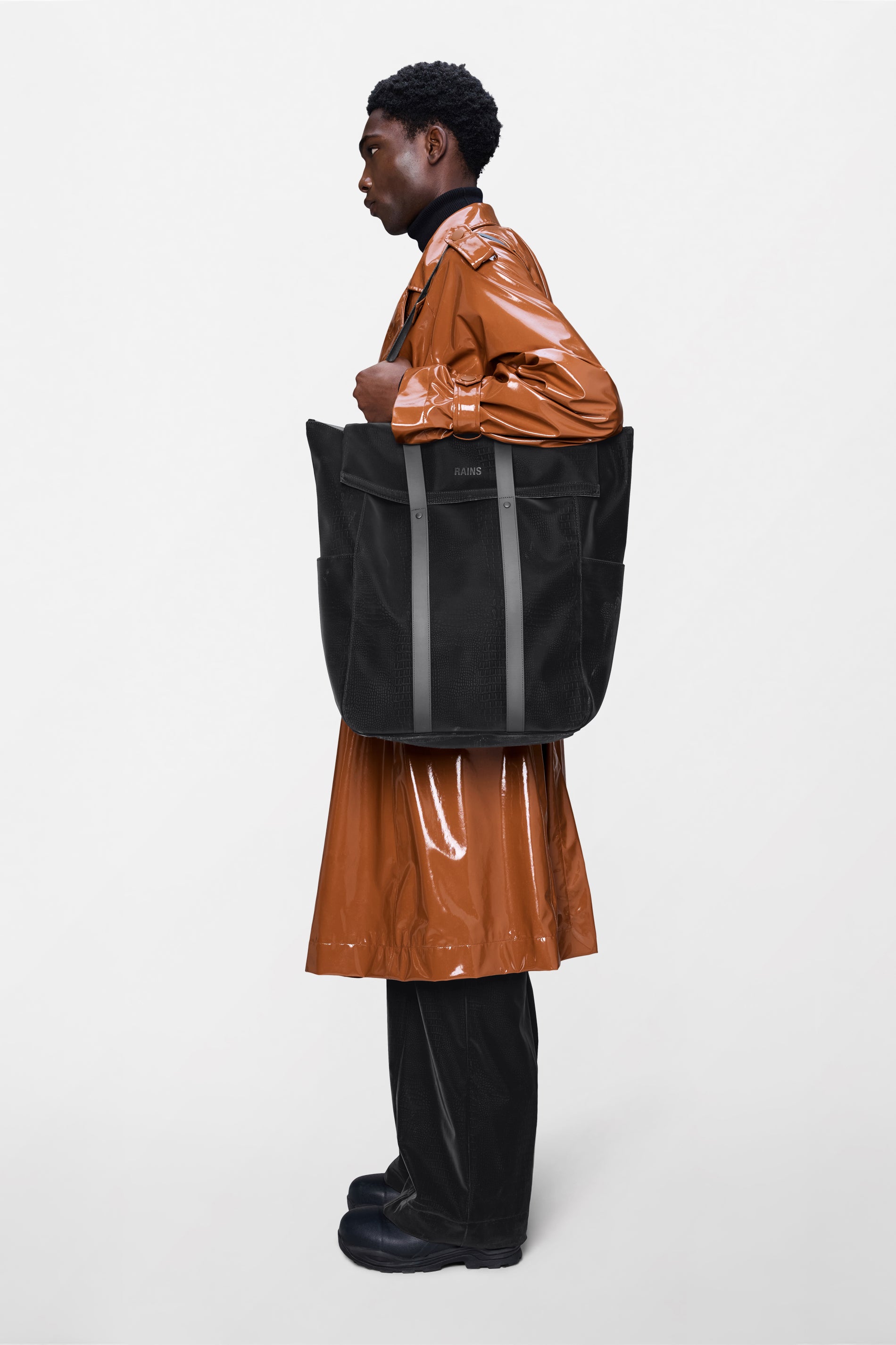 RAINS 2 Way Tote Bag Large Bite Tote