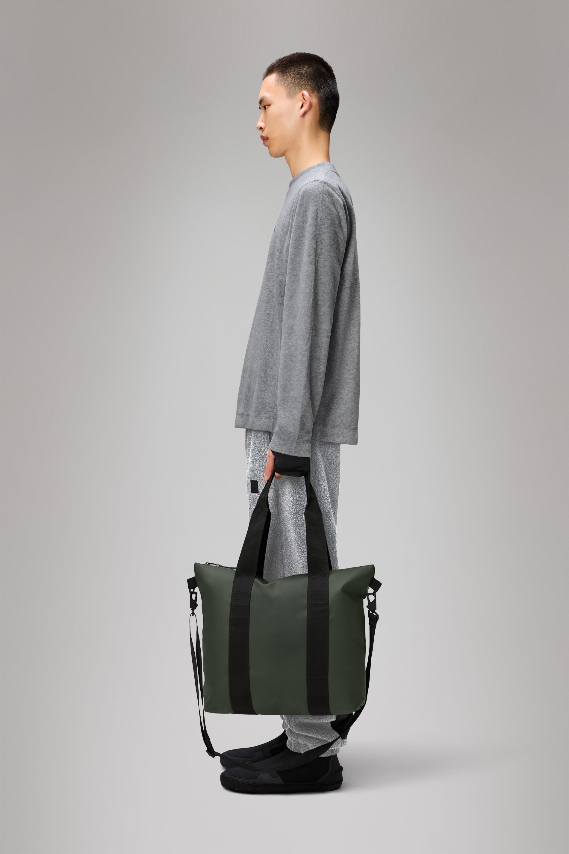 RAINS Tote Bag Mini Green 16L H36 x D13 x W40 cm Tote