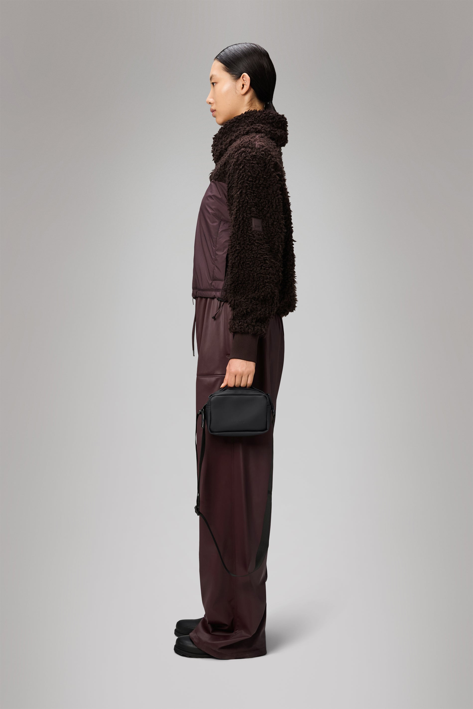 RAINS Box Bag Micro Black Crossbody