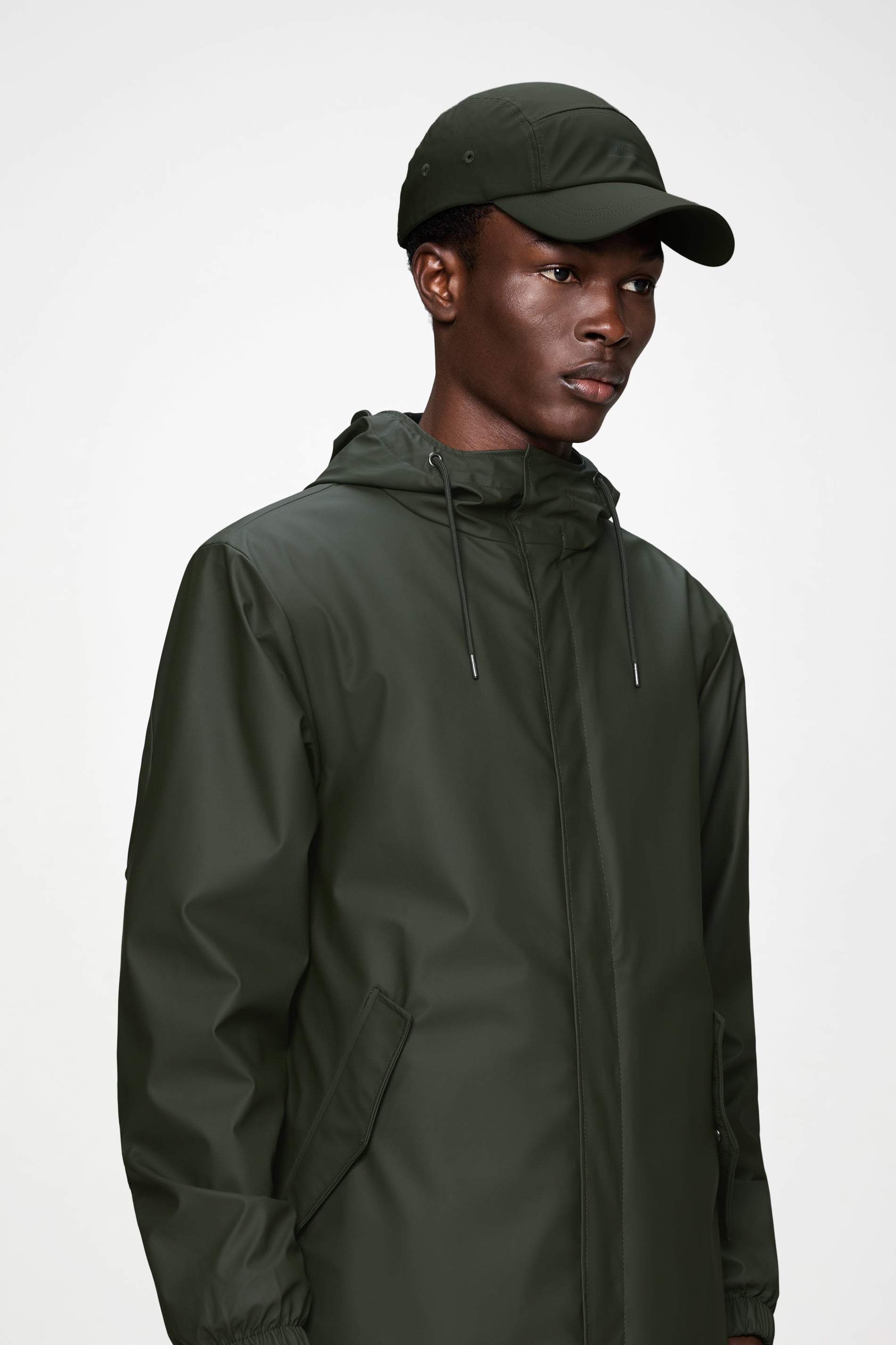 RAINS 5 Panel Cap Green Headwear