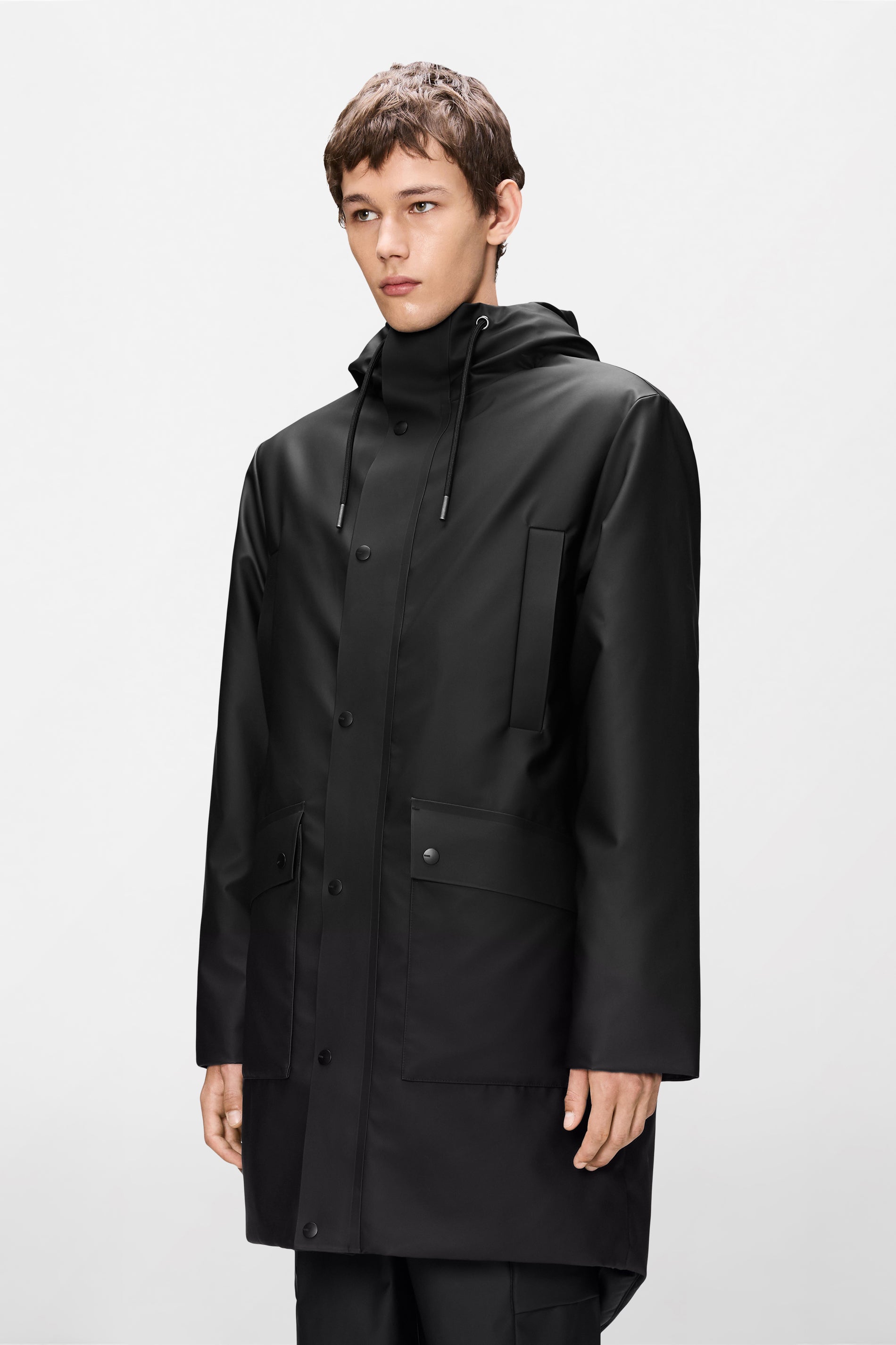RAINS Nome Long Parka Black Jacket