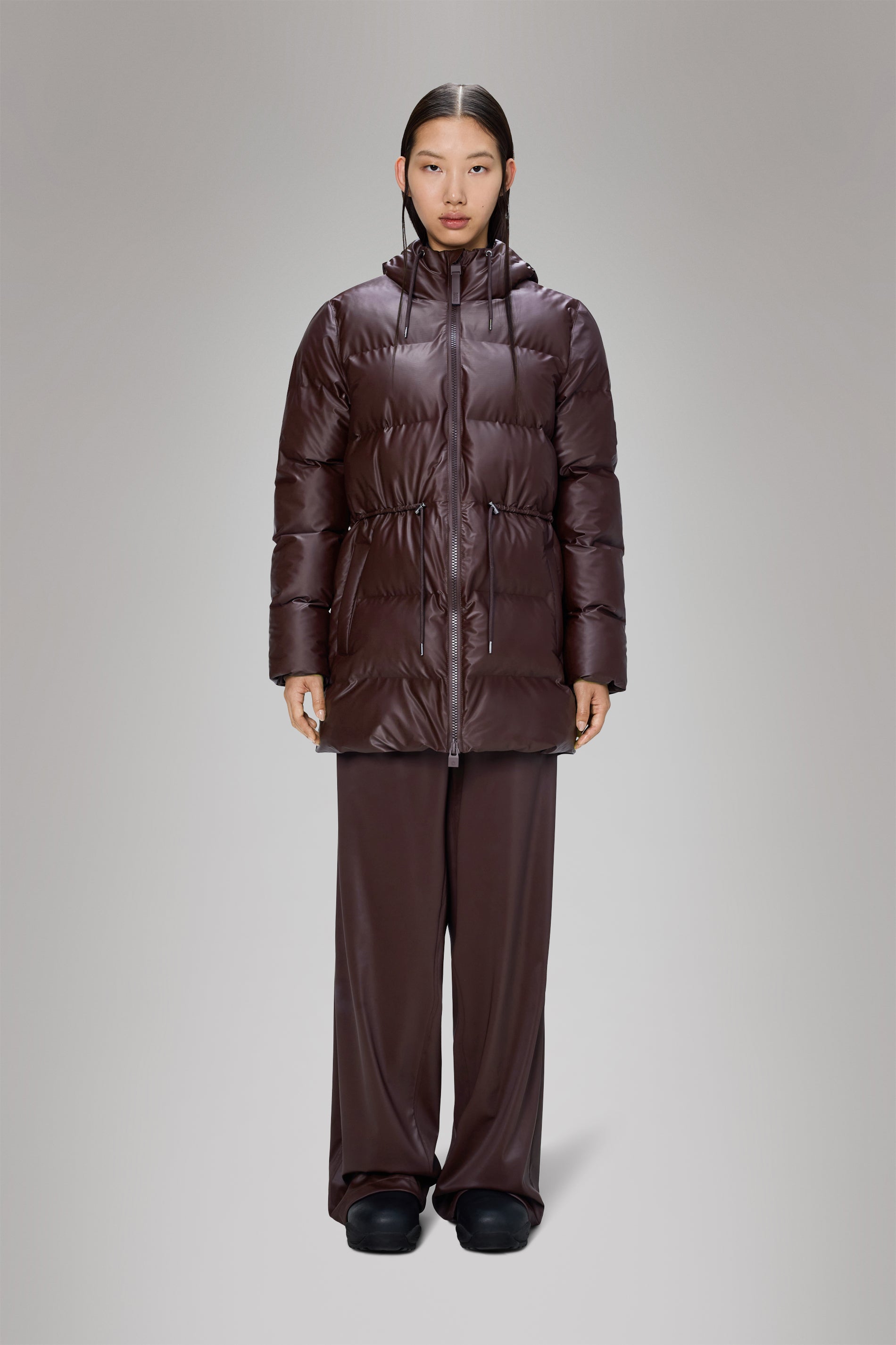 RAINS Alta Long Puffer String W Jacket Depth Jacket