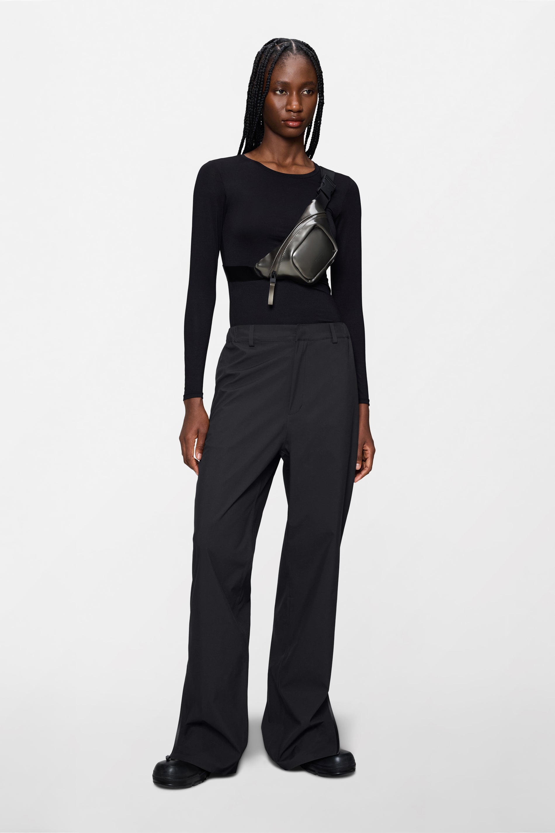 RAINS Suva Hardshell Pants Regular Black Pants