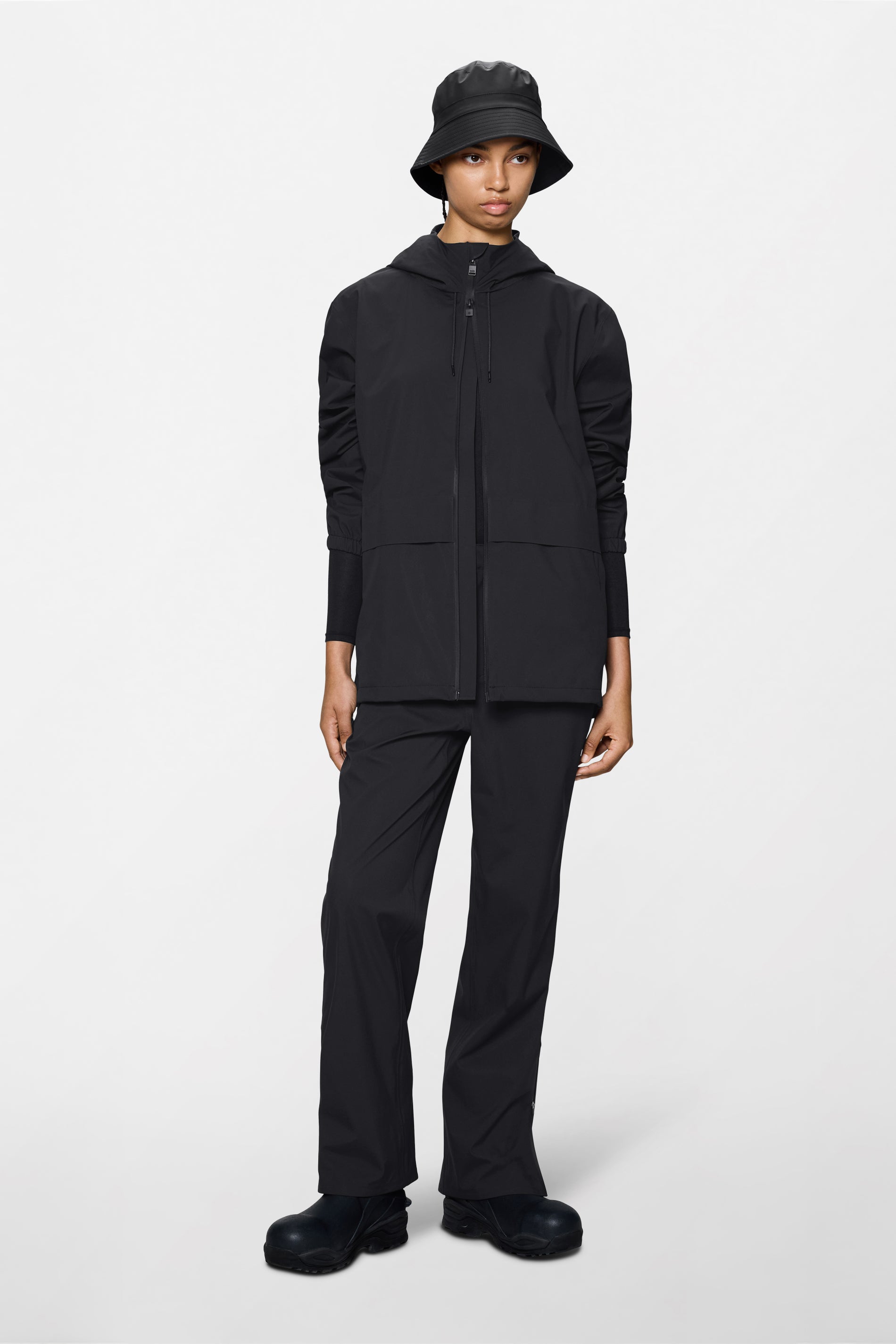 RAINS Suva Hardshell Pocket Jacket Black Jacket