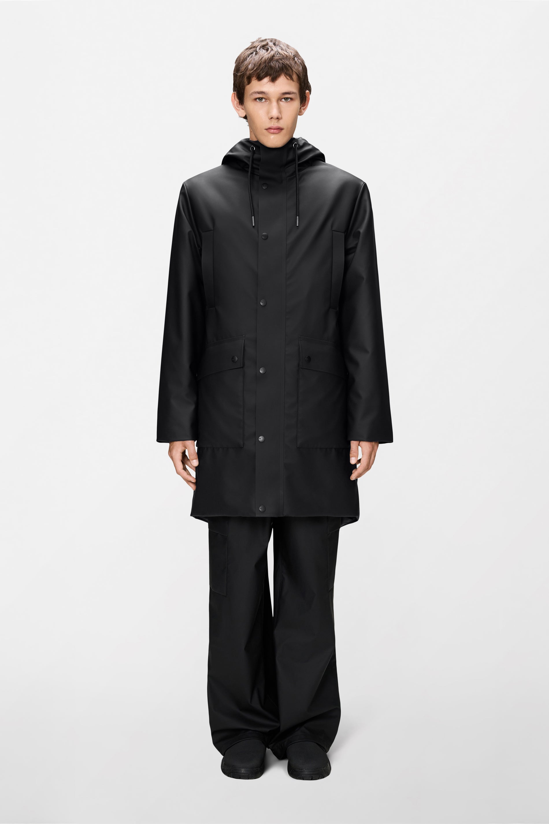 RAINS Nome Long Parka Black Jacket