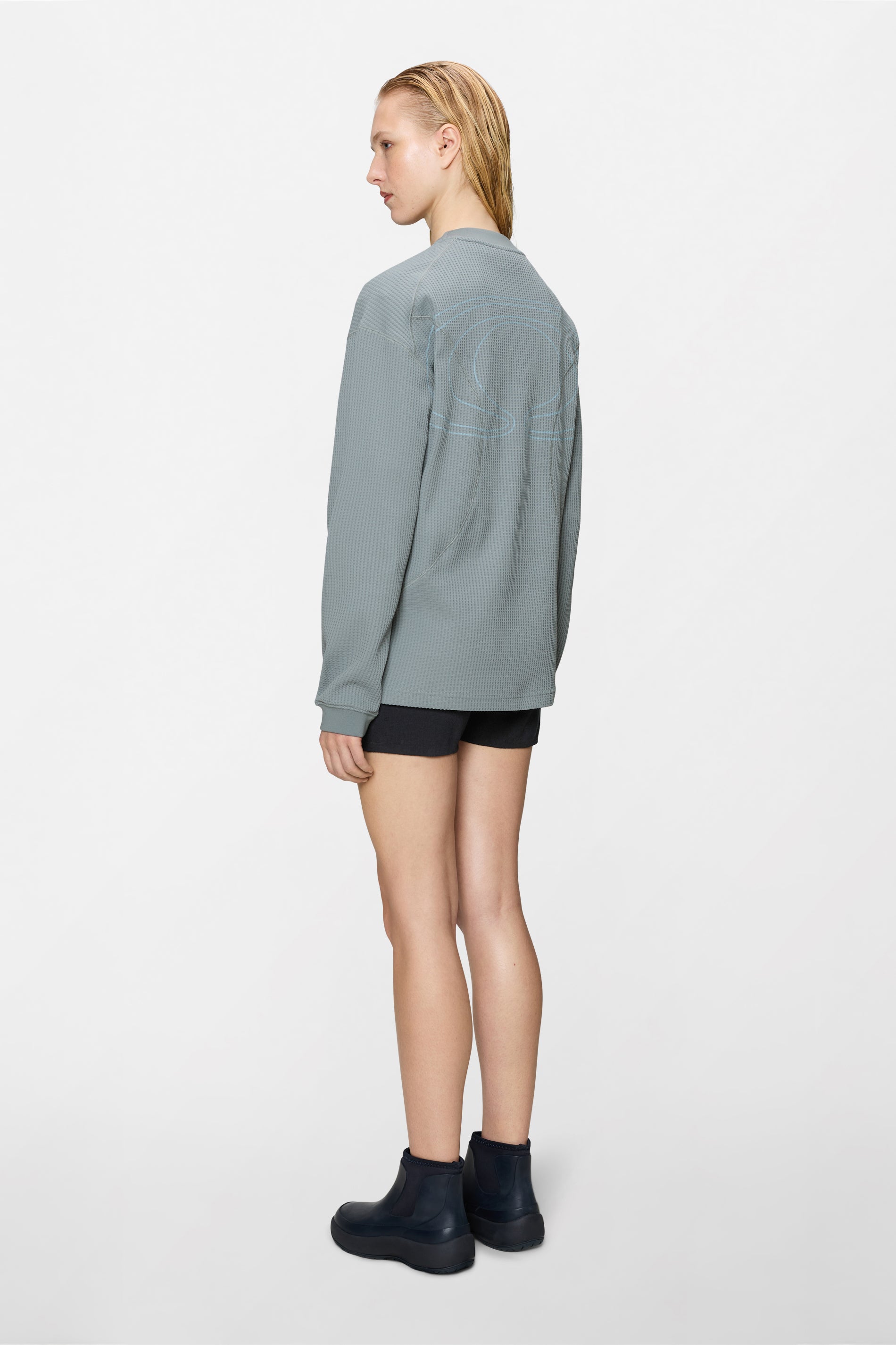 Waffle Long Sleeve T-shirt Splash