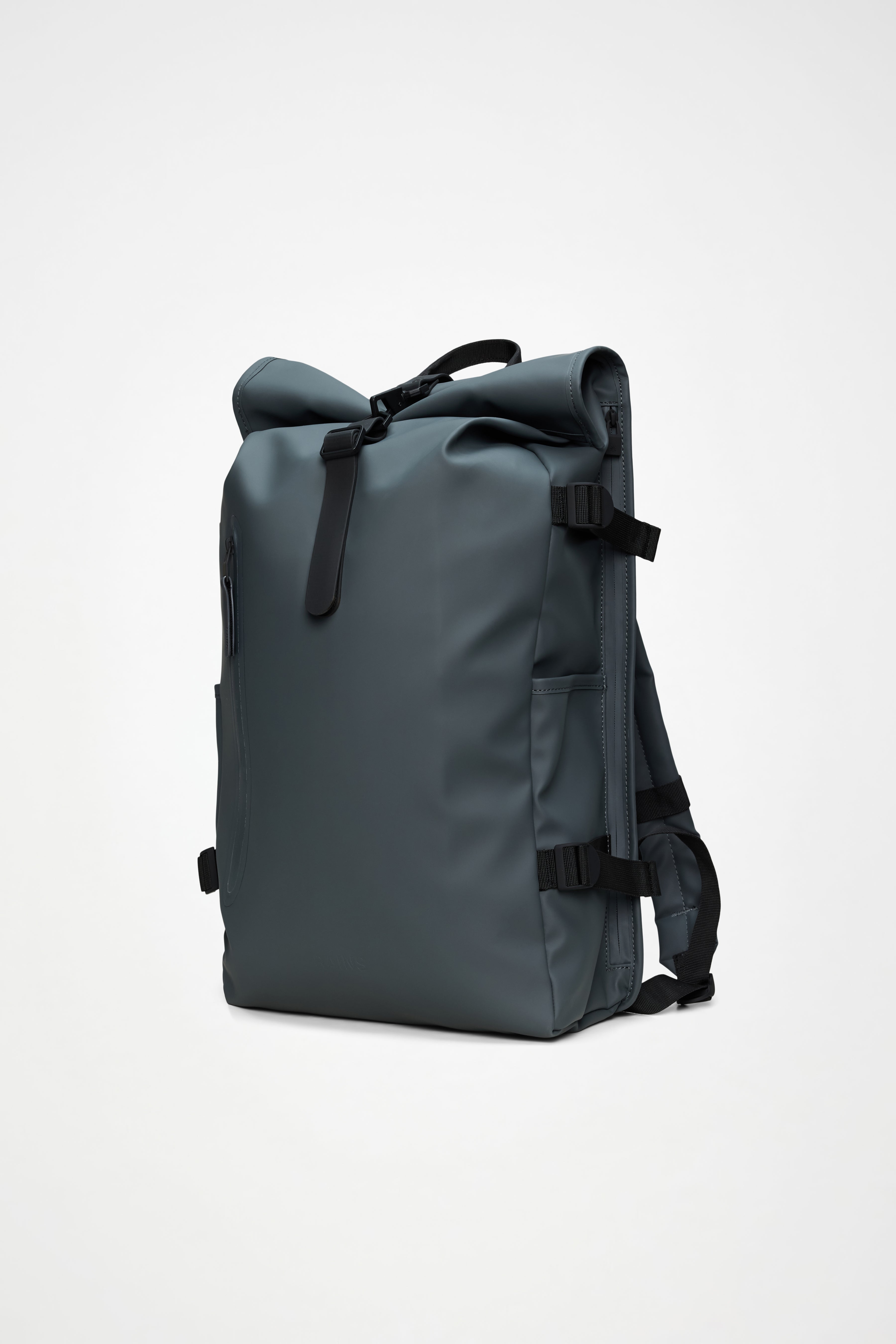 RAINS Rolltop Rucksack Large Dark Grey 23L H63 x D14 x W32 cm Backpack