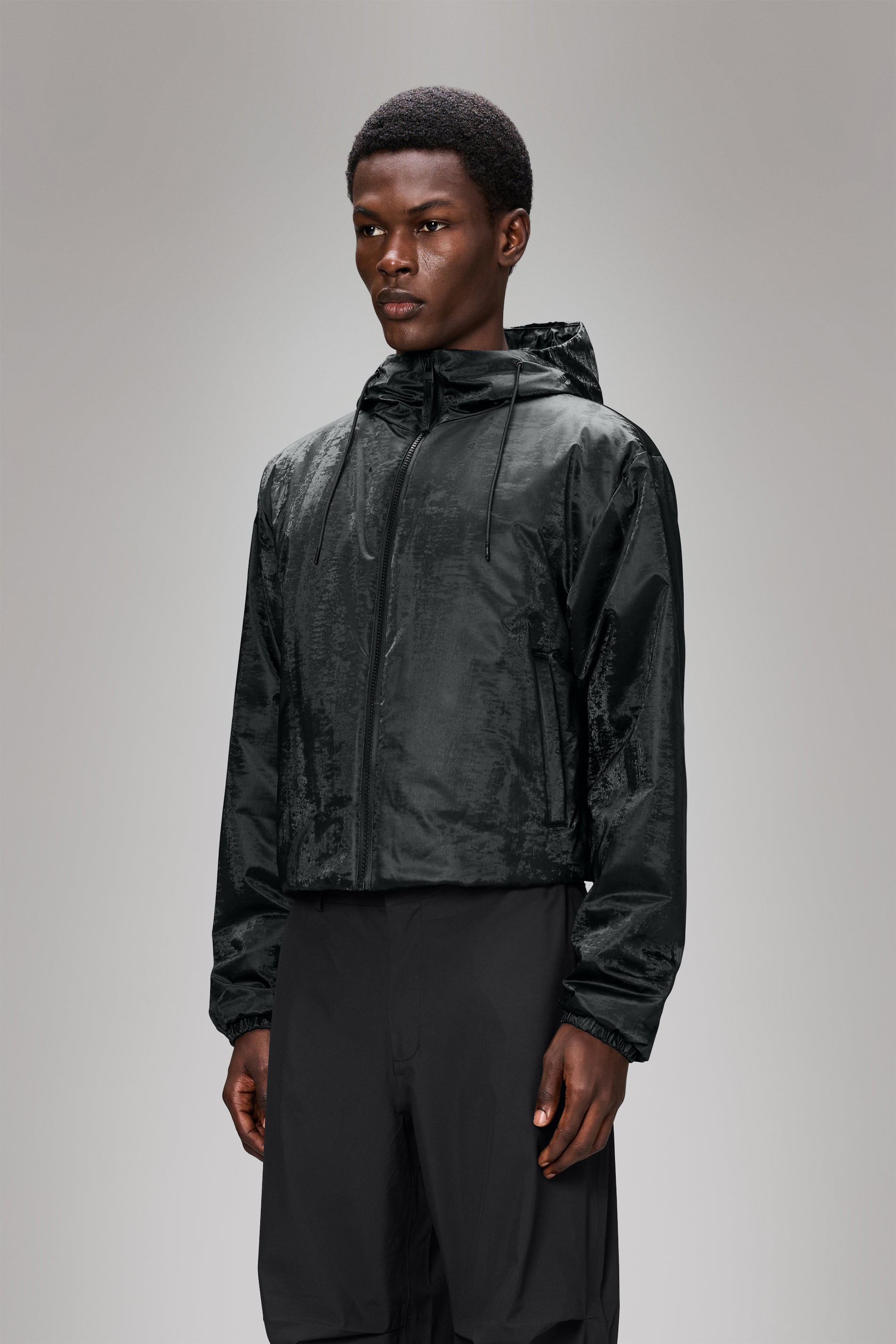 RAINS Lohja Short Insulated Jacket Coal Jacket
