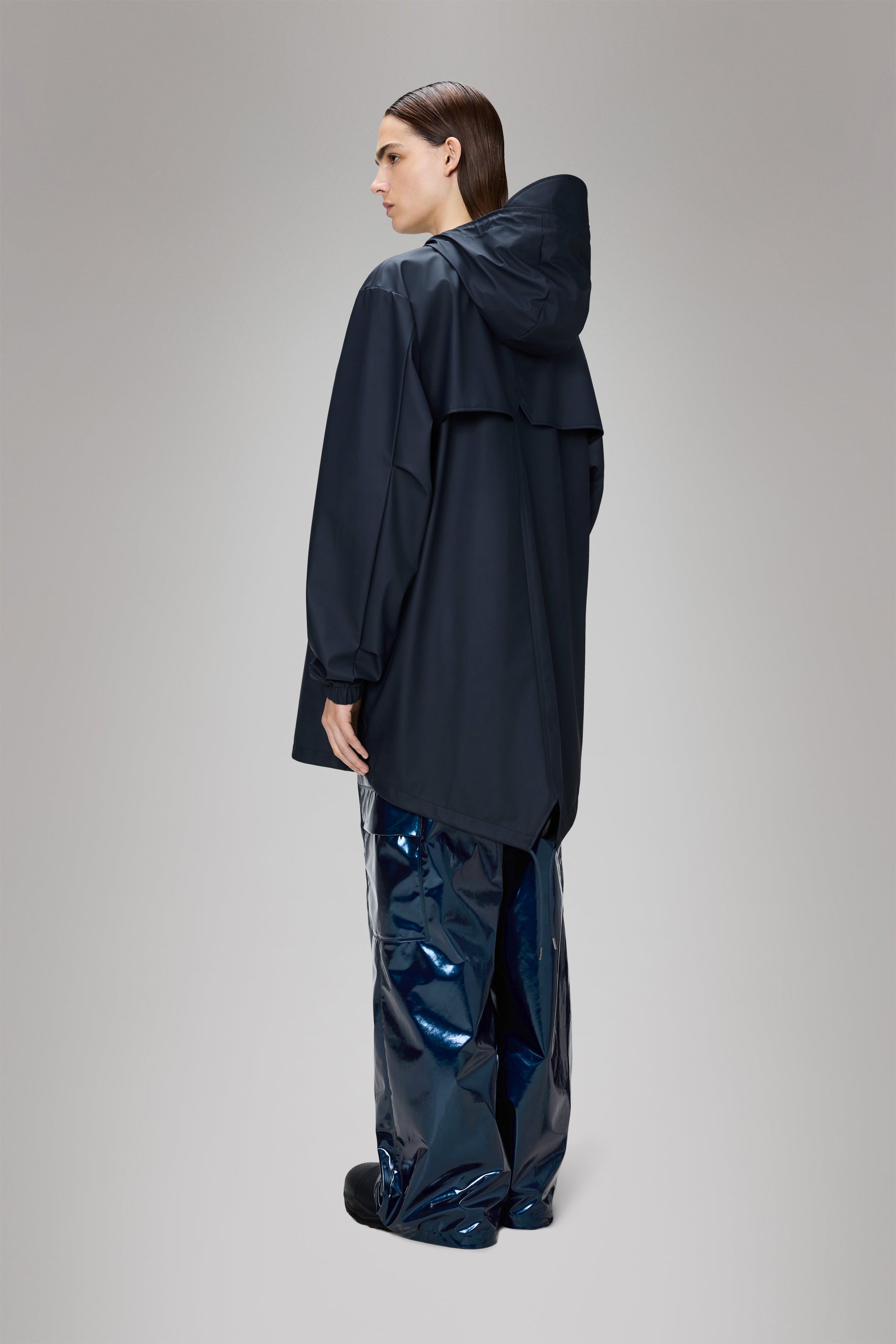 RAINS Fishtail Jacket Navy Jacket