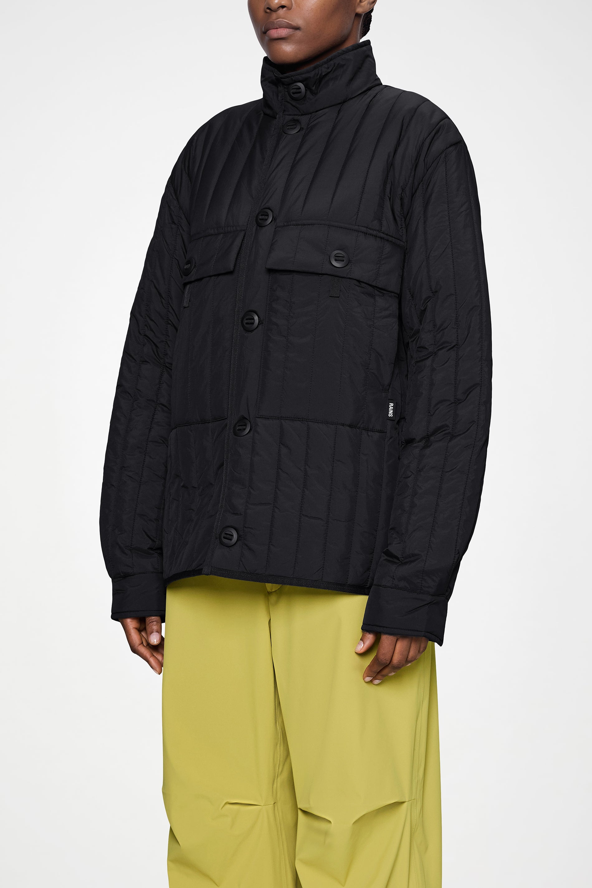 RAINS Banja Liner Pocket Jacket Black Jacket