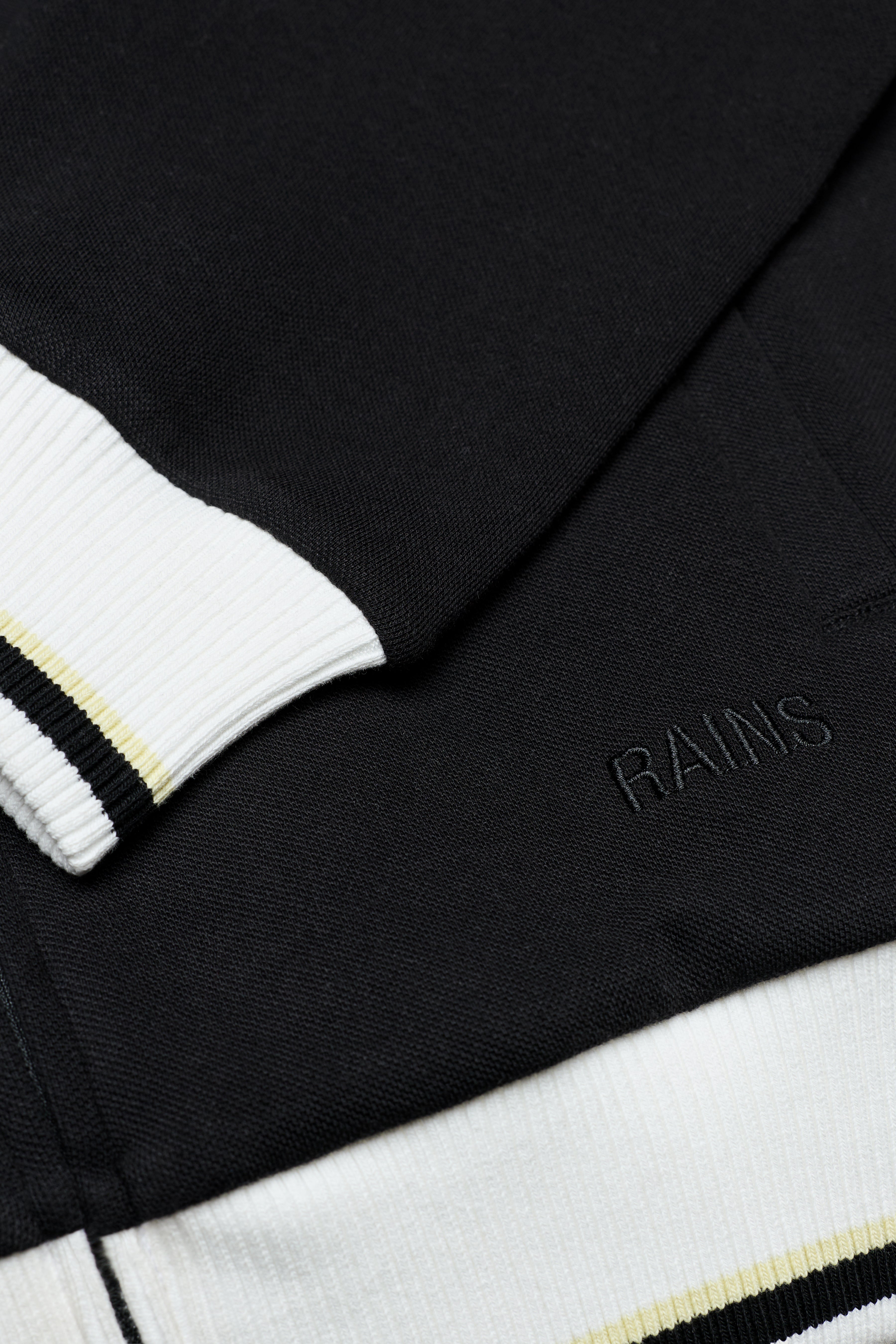 RAINS Downtime Track Top Black Jacket