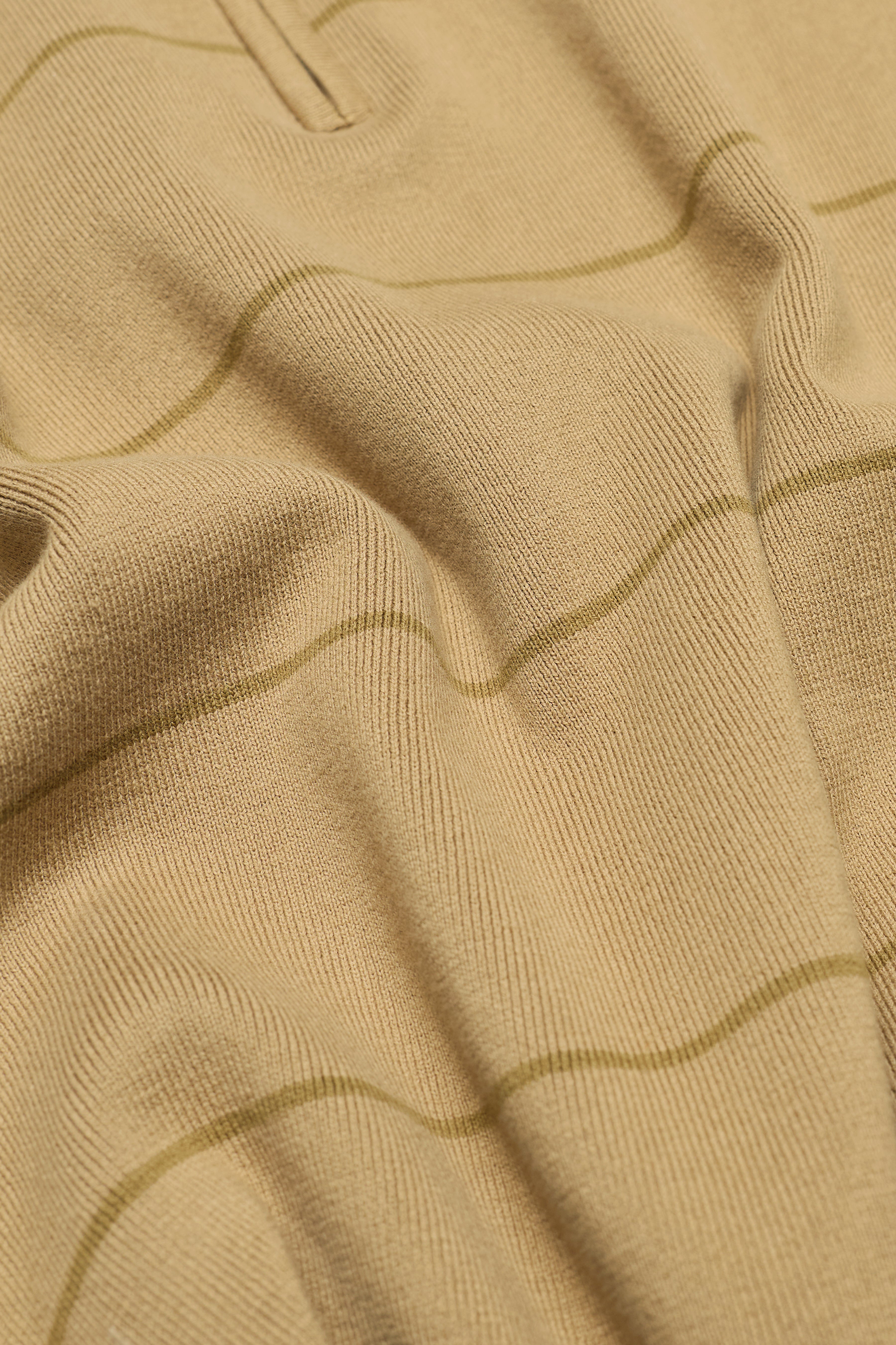 Striped Knit W Long Sleeve Polo