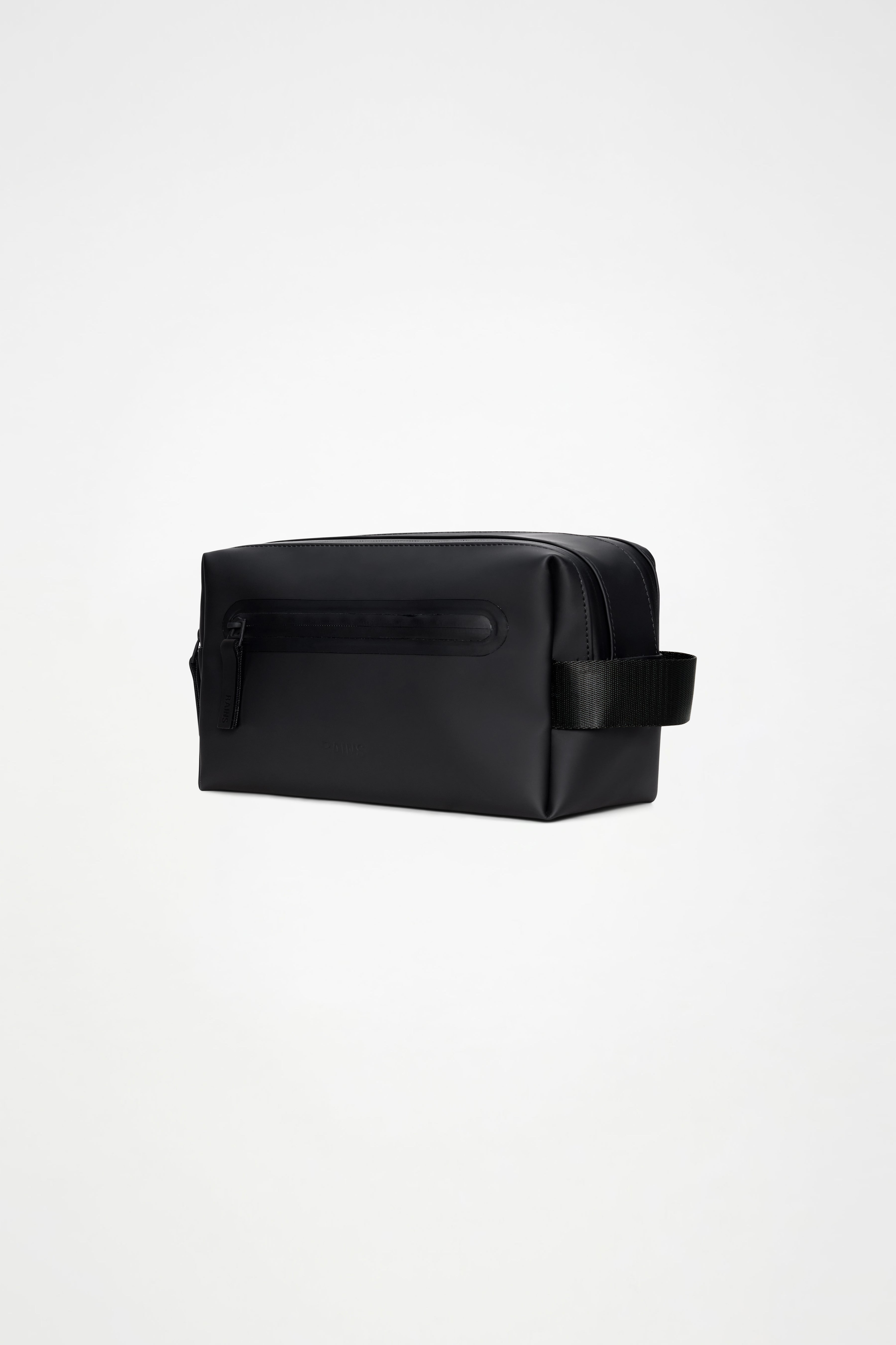 RAINS 2 Zip Wash Bag Black Wash Bag