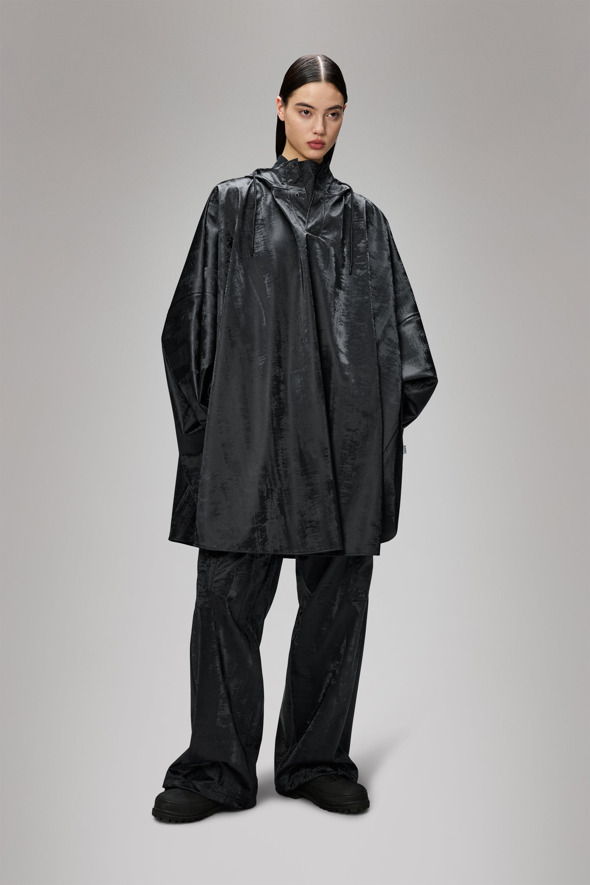 RAINS Cargo Rain Pants Wide Coal Pants