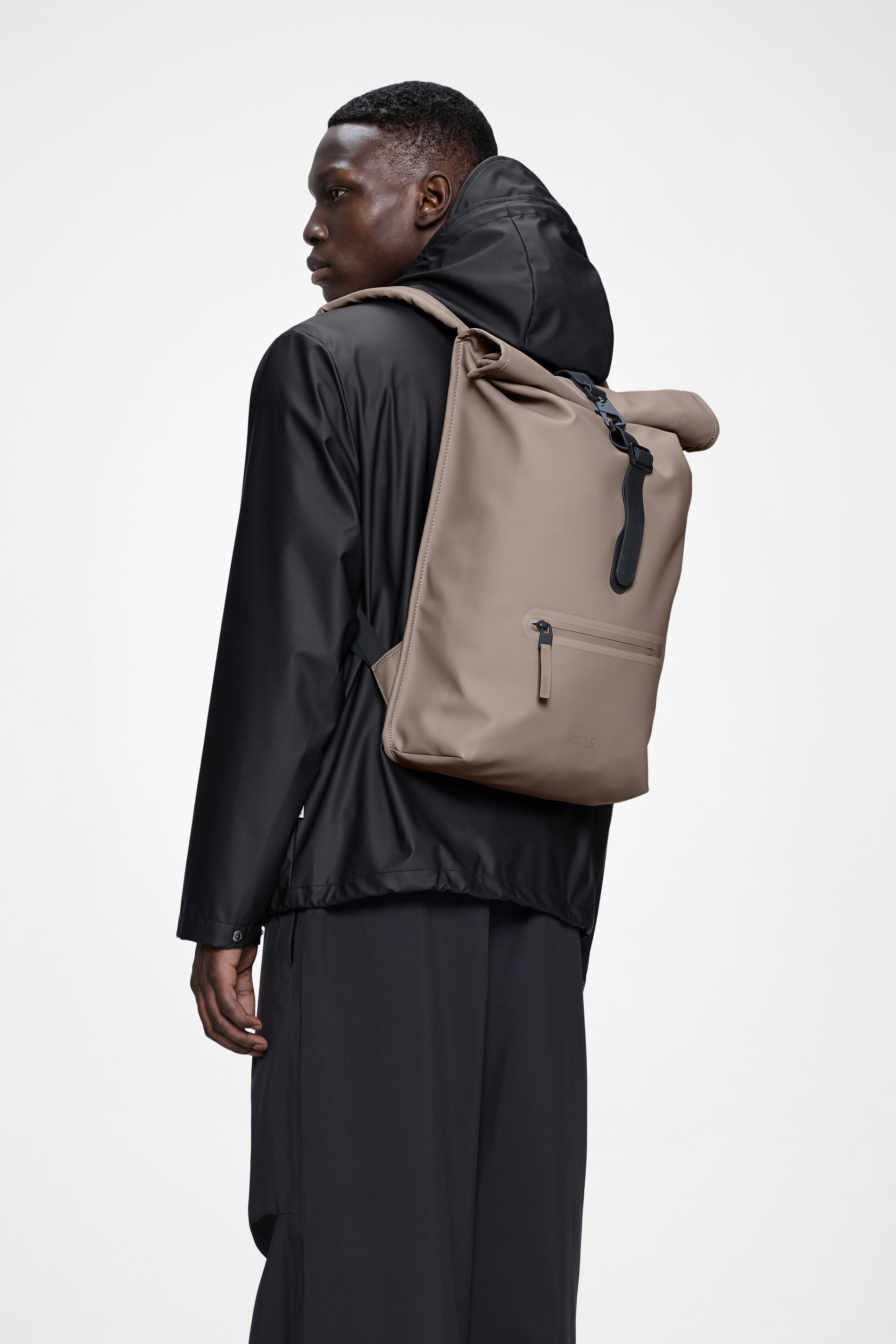 RAINS Rolltop Rucksack Cinder 19L H48 x D11 x W32 cm Backpack