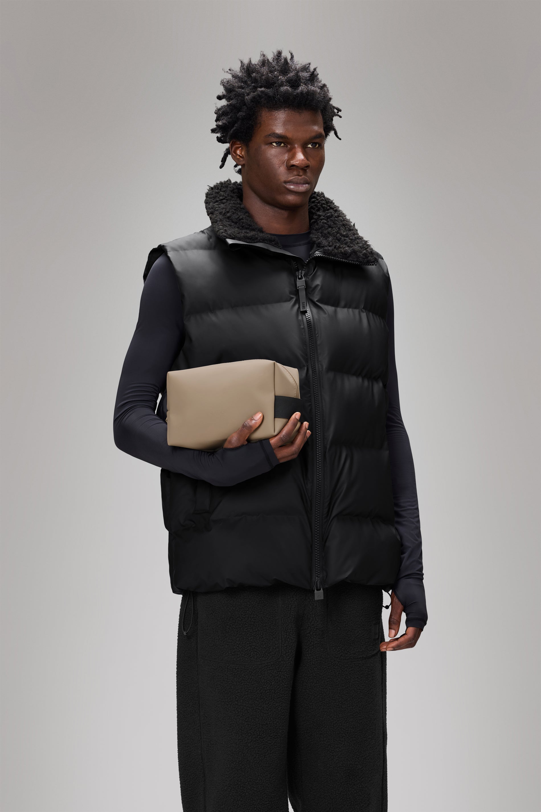 RAINS Wash Bag Small Beige 3L H13 x D11 x W21 cm Wash Bag