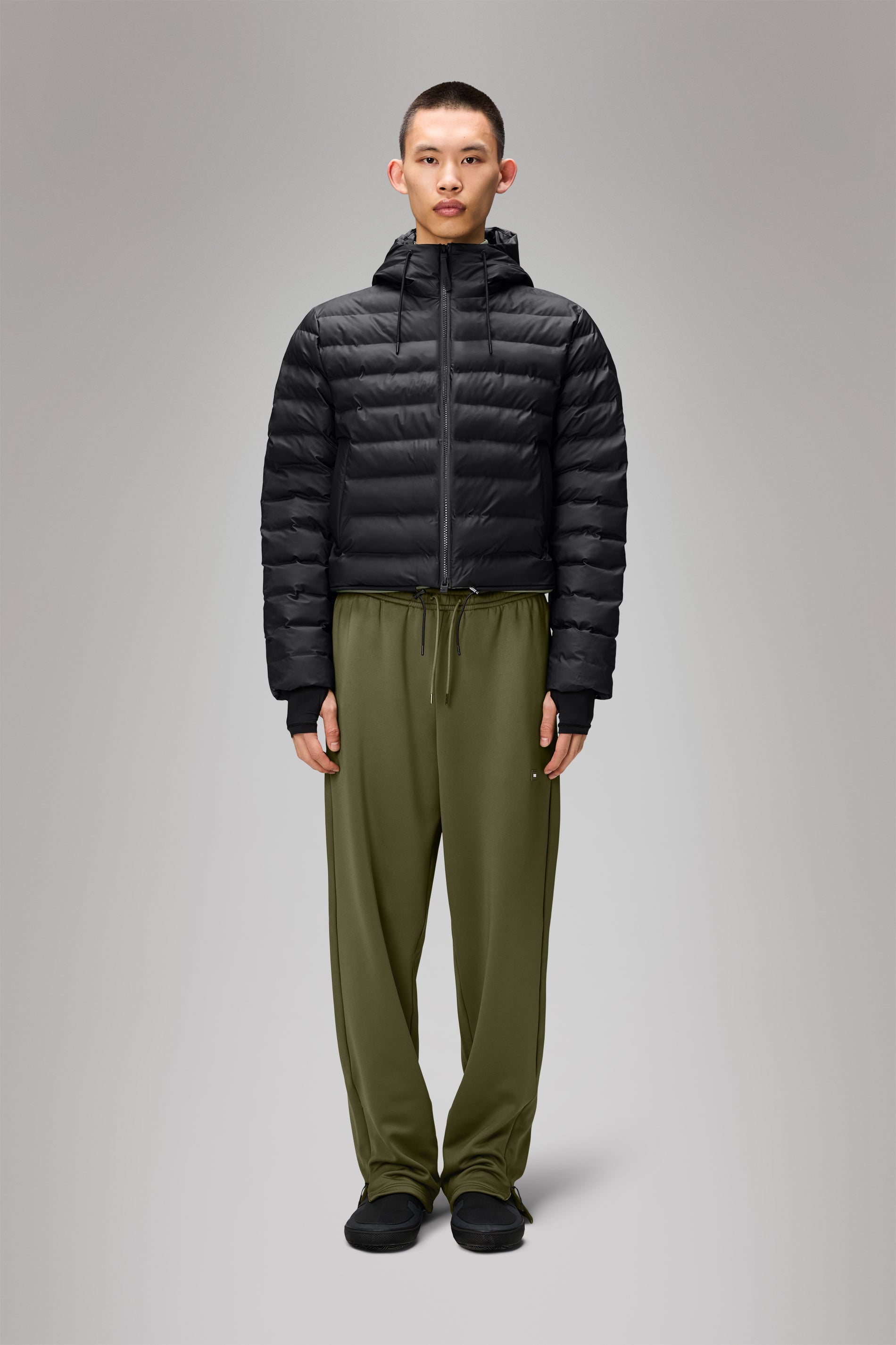 RAINS Lohja Short Puffer Jacket Black Jacket