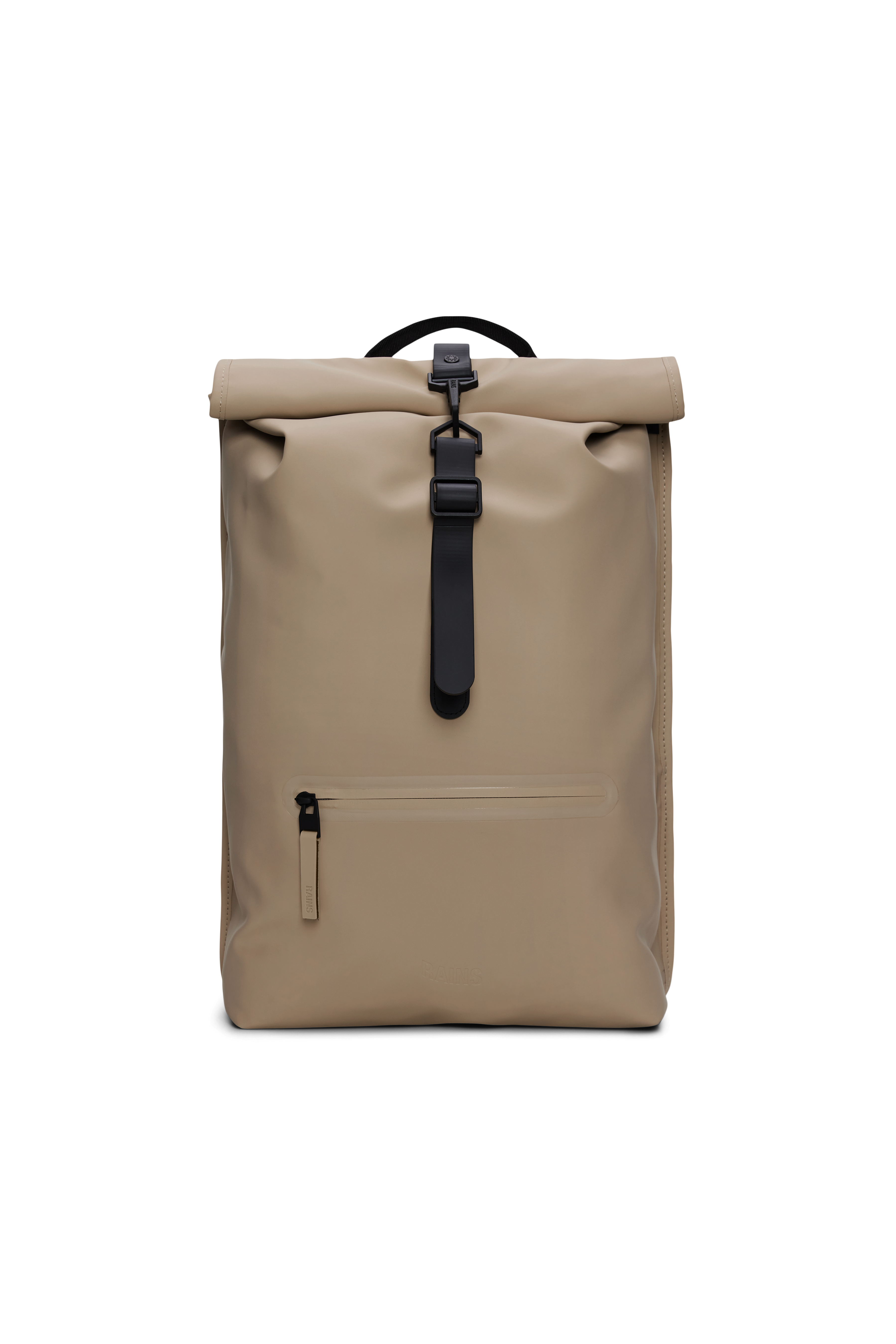 RAINS Rolltop Rucksack Beige 17L H60 x D11 x W32 cm Backpack