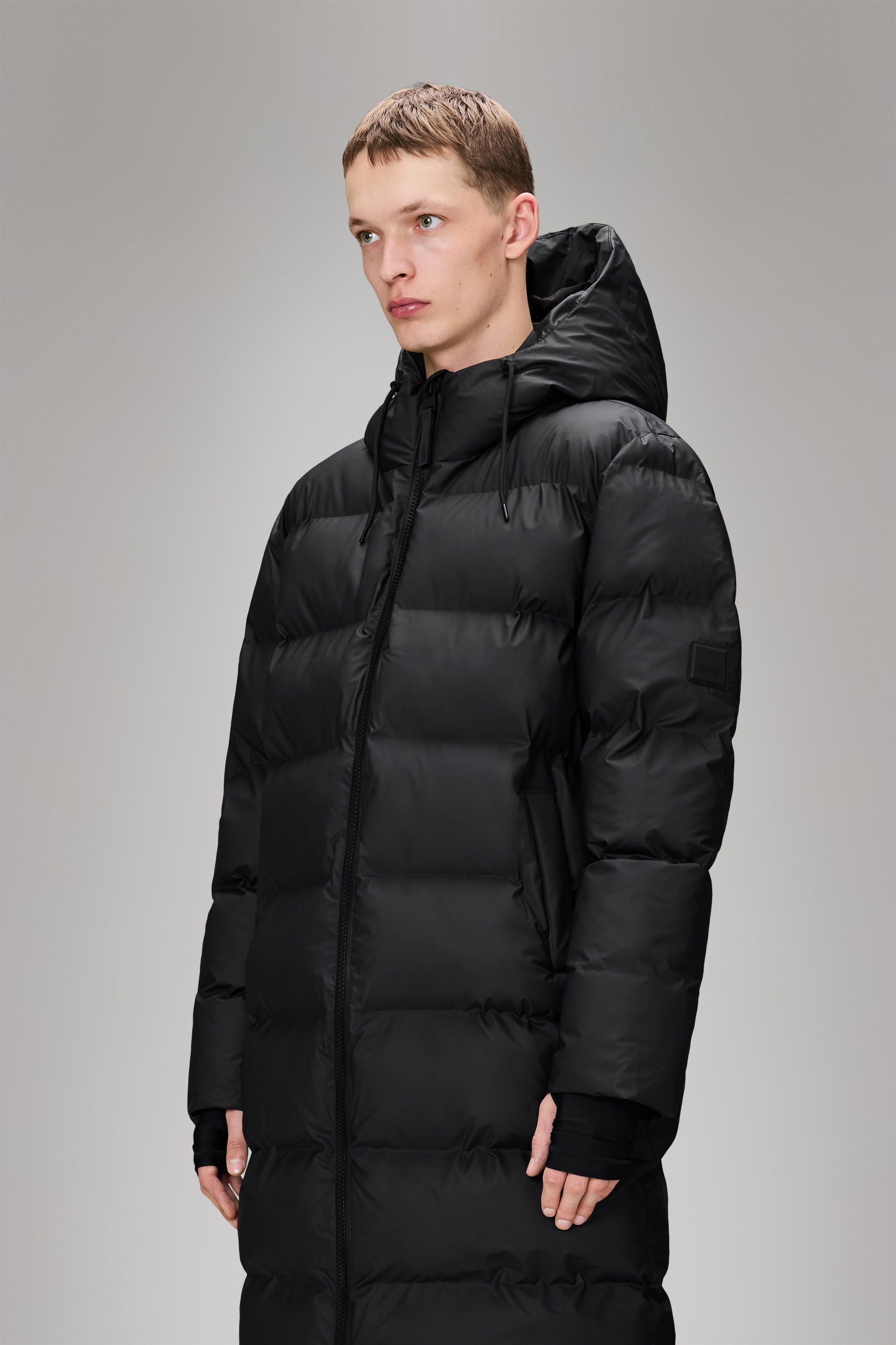 Rains Alta Longer Puffer Jacket Black Jacket