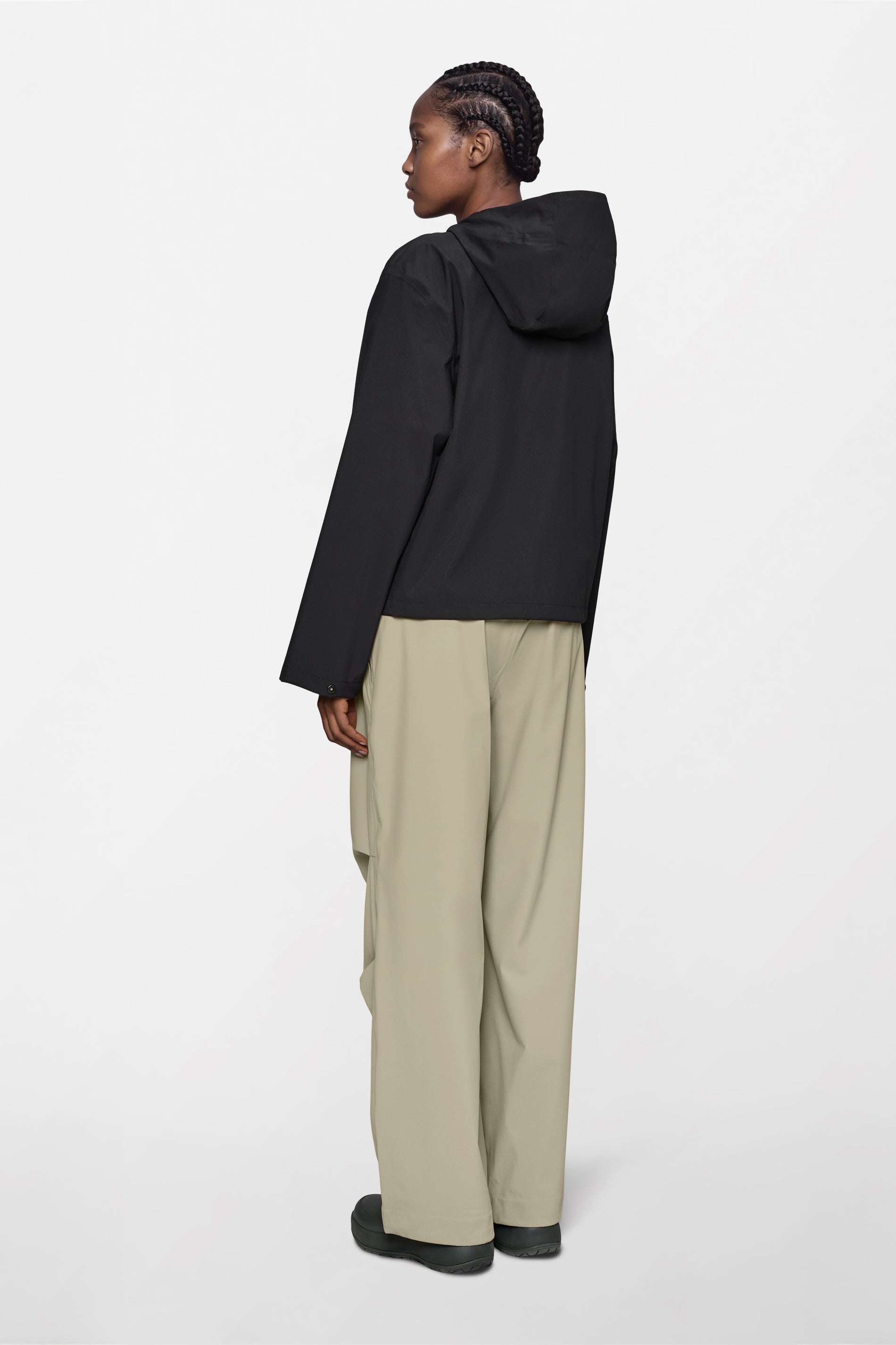 RAINS Suva Hardshell Short String W Jacket Black Jacket