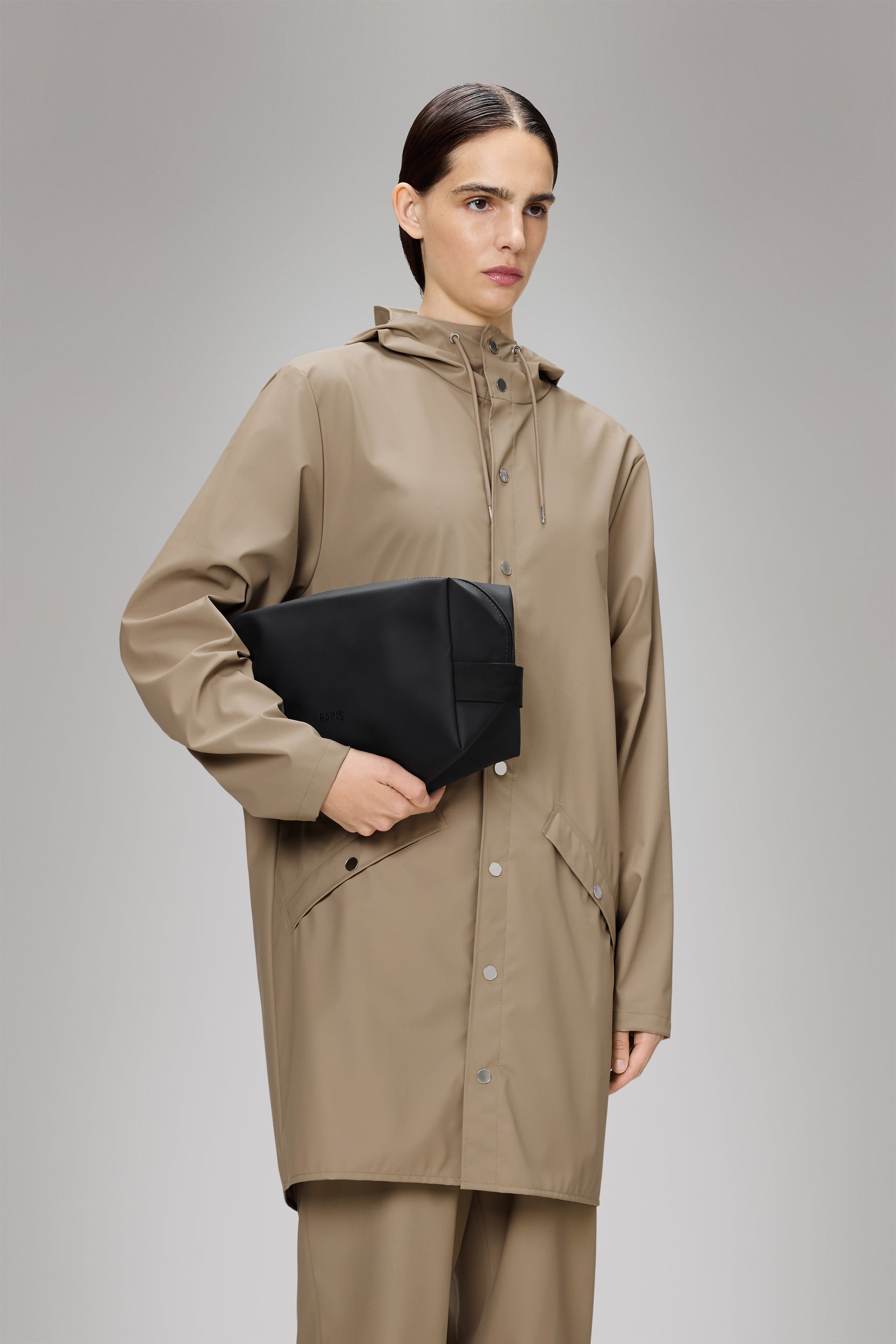 RAINS Wash Bag Large Black 6.70L H17 x D14.50 x W27 cm Wash Bag