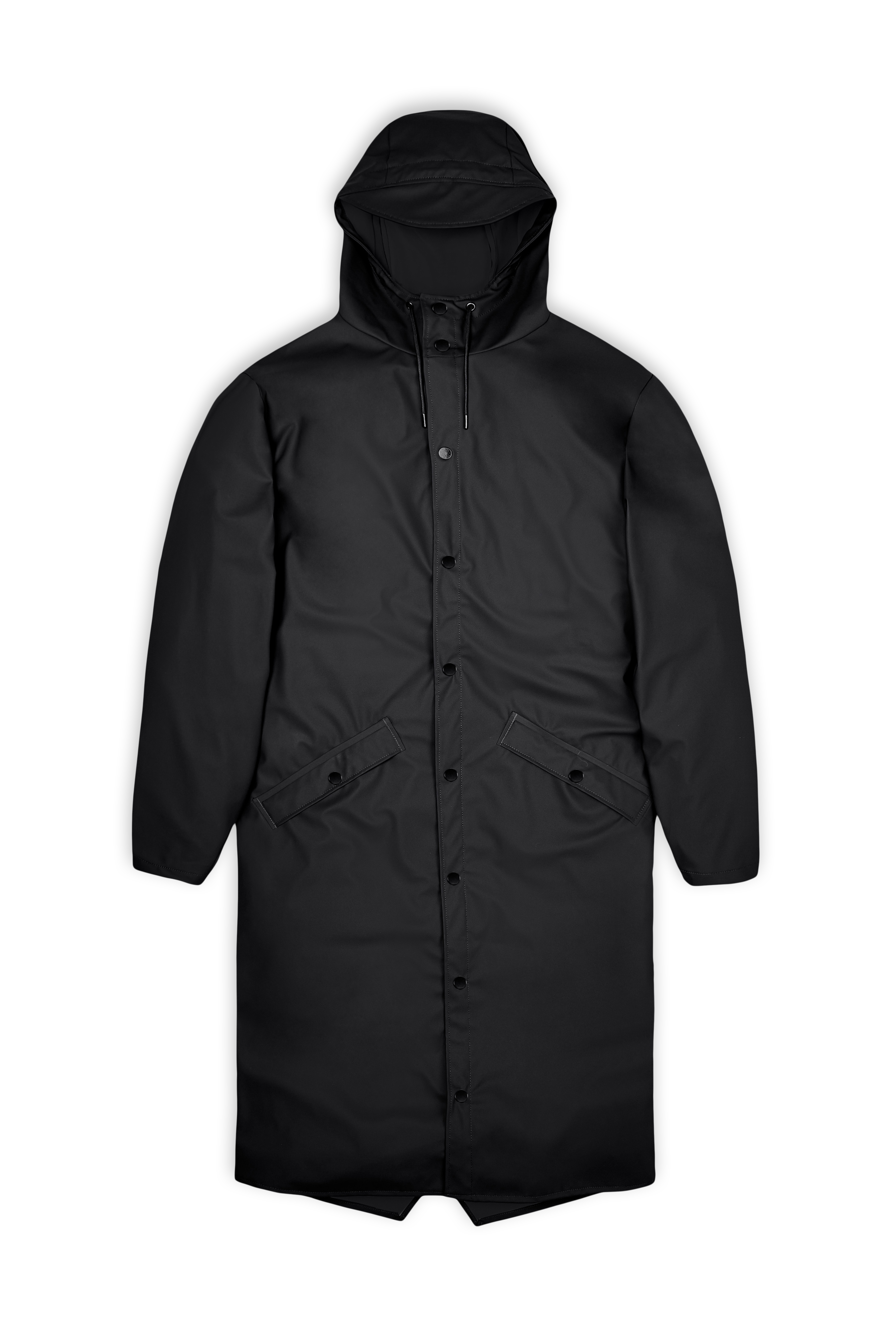 RAINS Longer Jacket Black Jacket