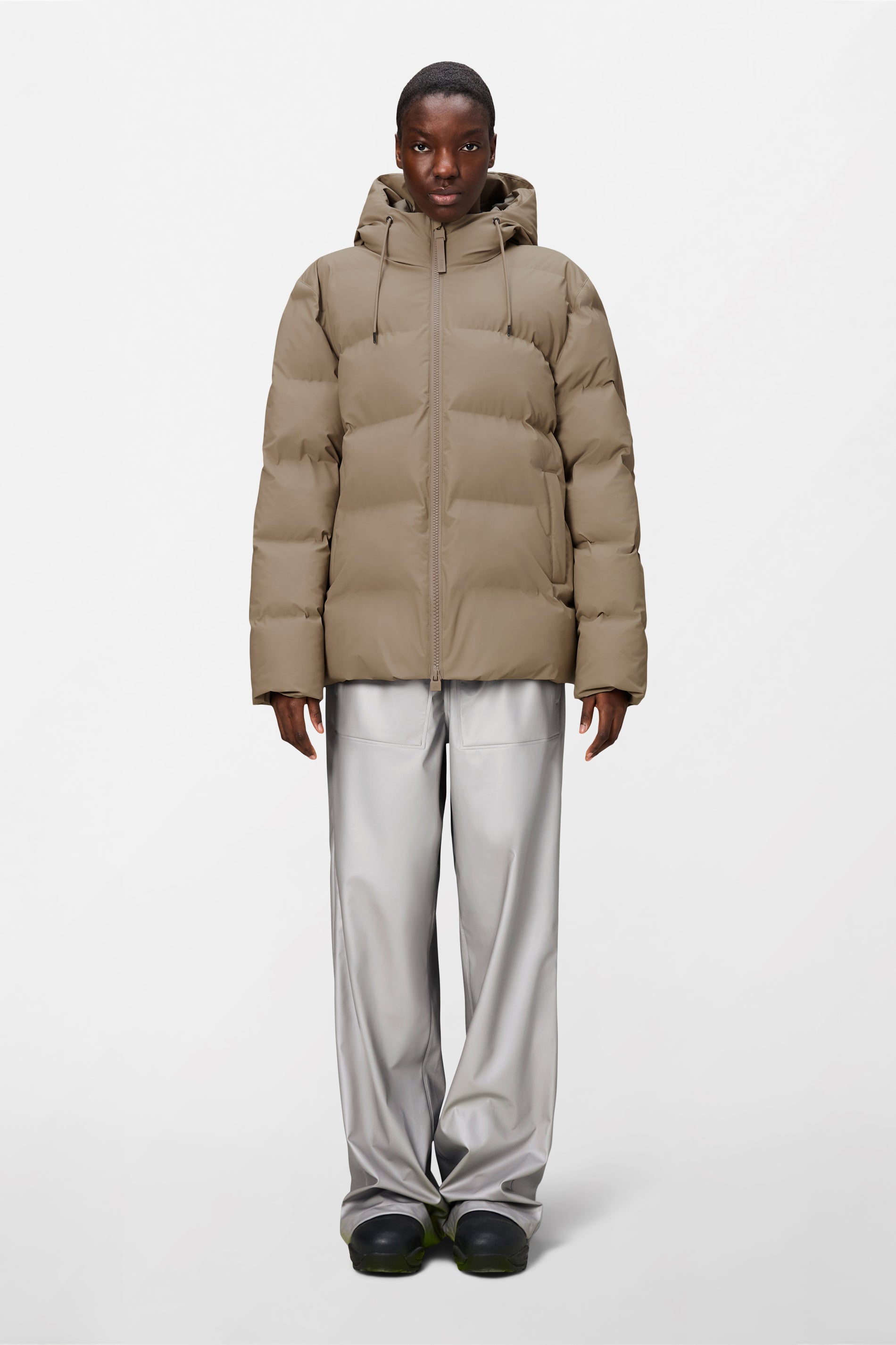 RAINS Alta Puffer Jacket Beige Jacket
