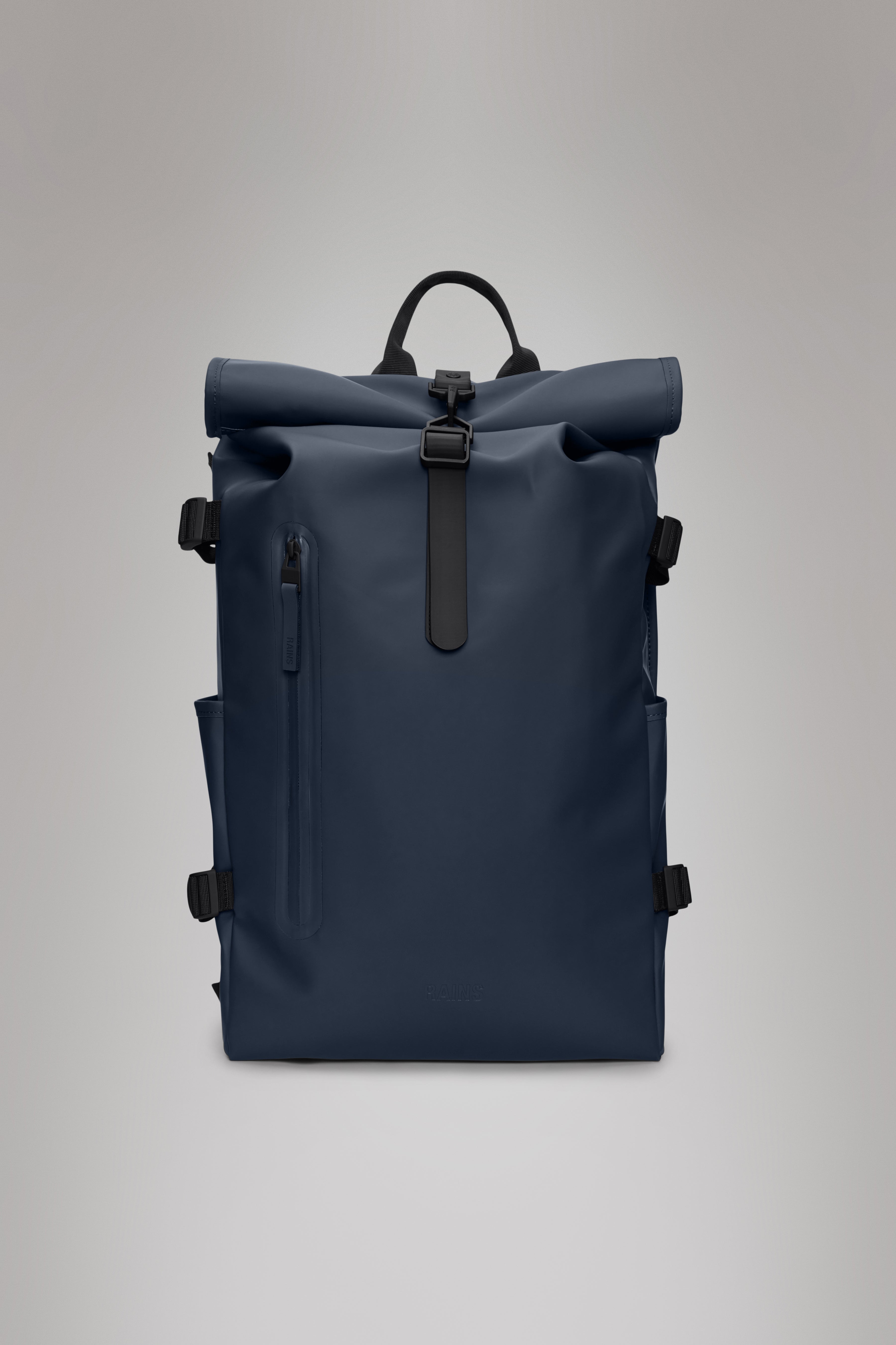 RAINS Rolltop Rucksack Large Navy 23L H52 x D14 x W32 cm Backpack