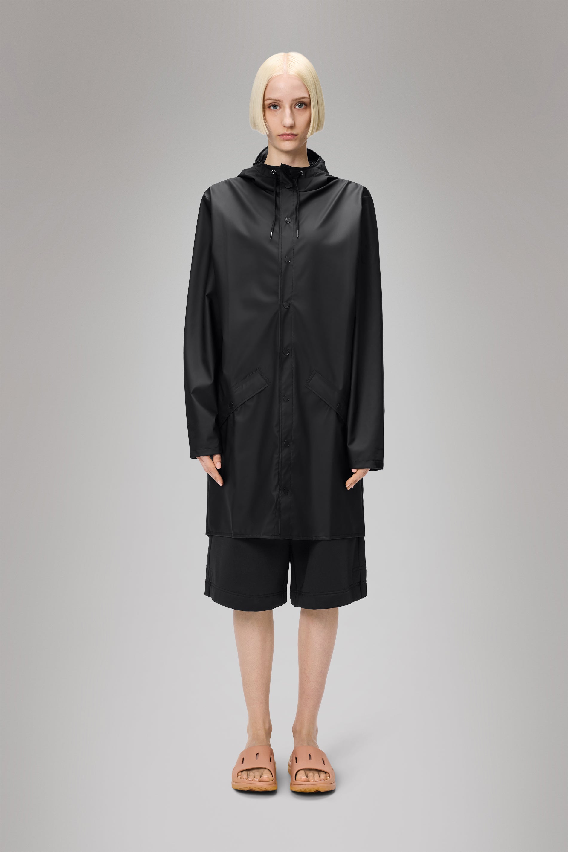 RAINS Long Jacket Black Jacket