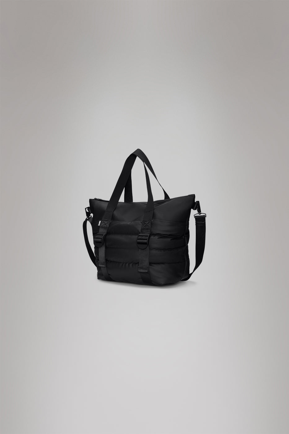RAINS Puffer Mix Tote Bag Mini Black 16L H39 x D16 x W42 cm Tote