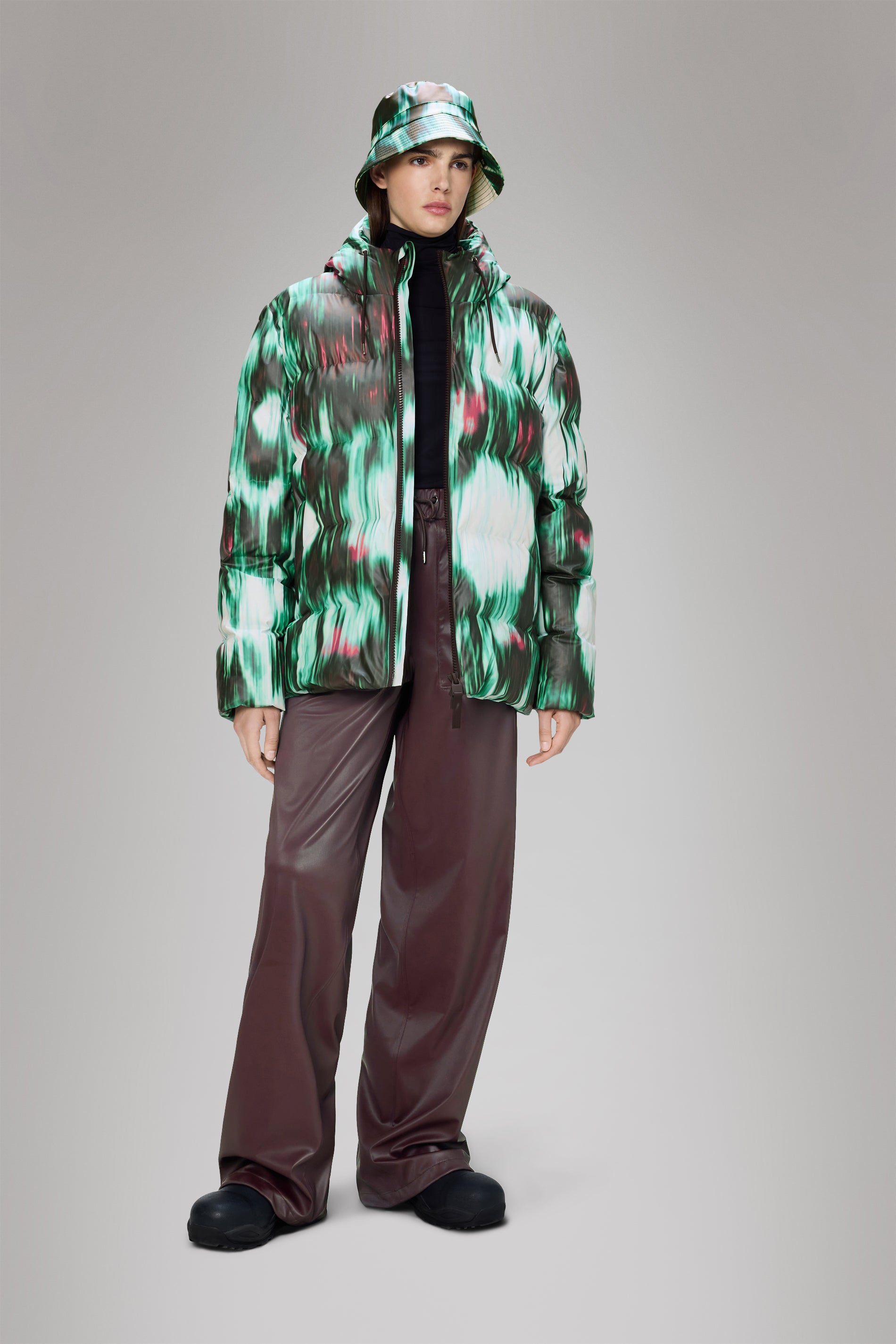 Rains Alta Puffer Jacket Blur Jacket