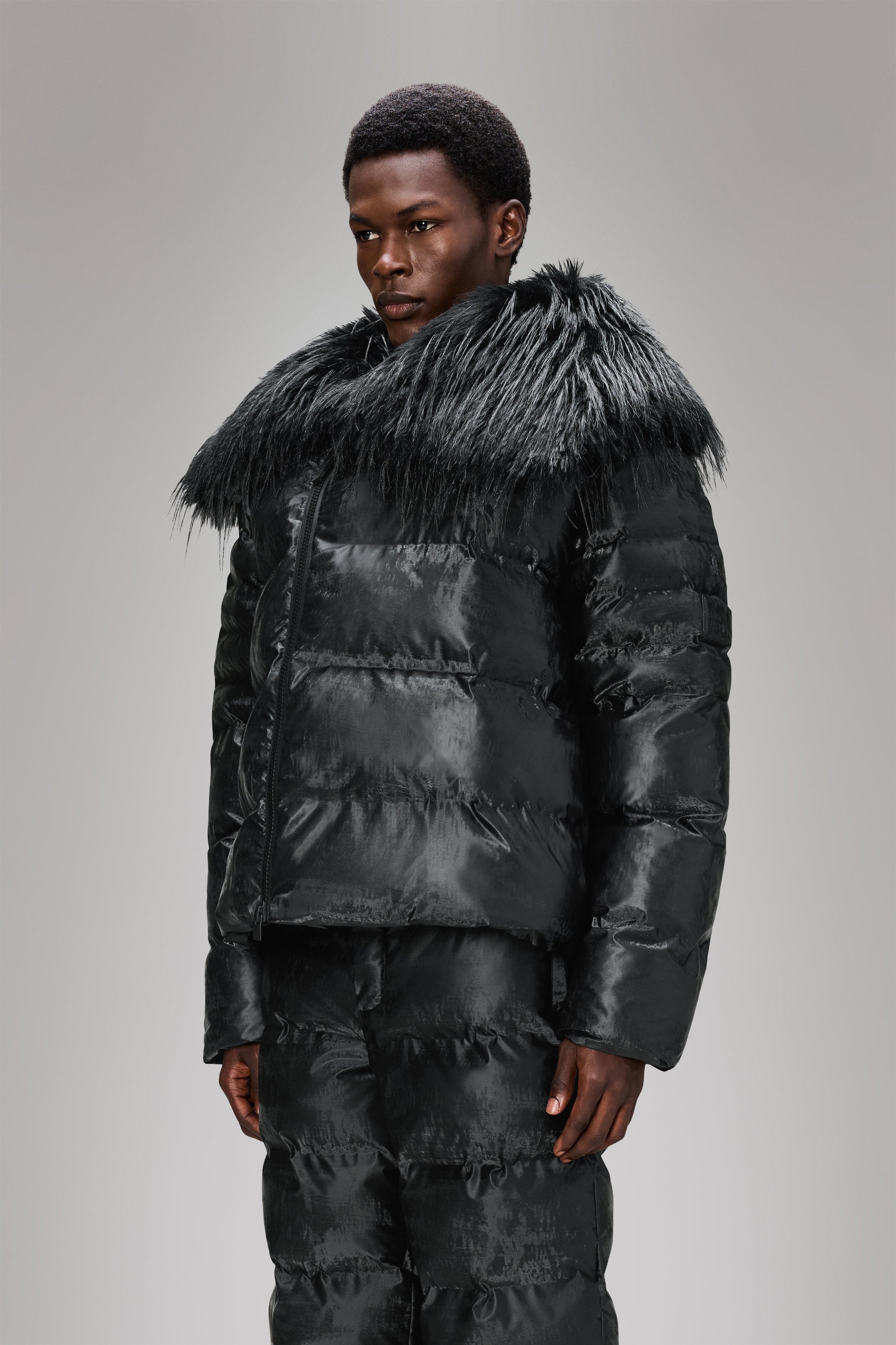 RAINS Alta Vision Fleece Jacket Coal Jacket