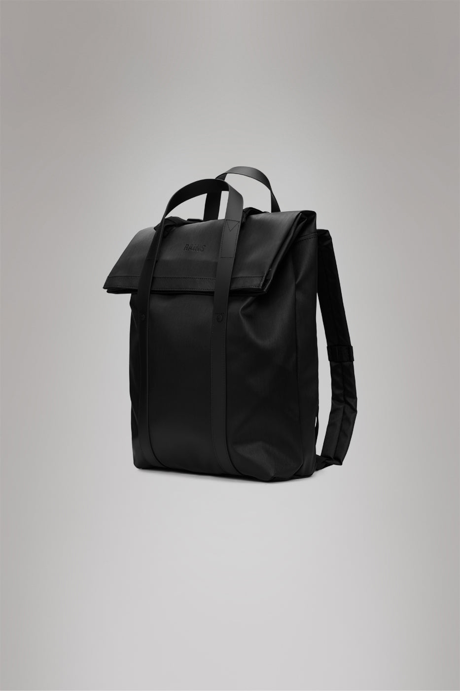 RAINS 2 Way Tote Backpack Black Grain 15L H58 x D12 x W33 cm Backpack