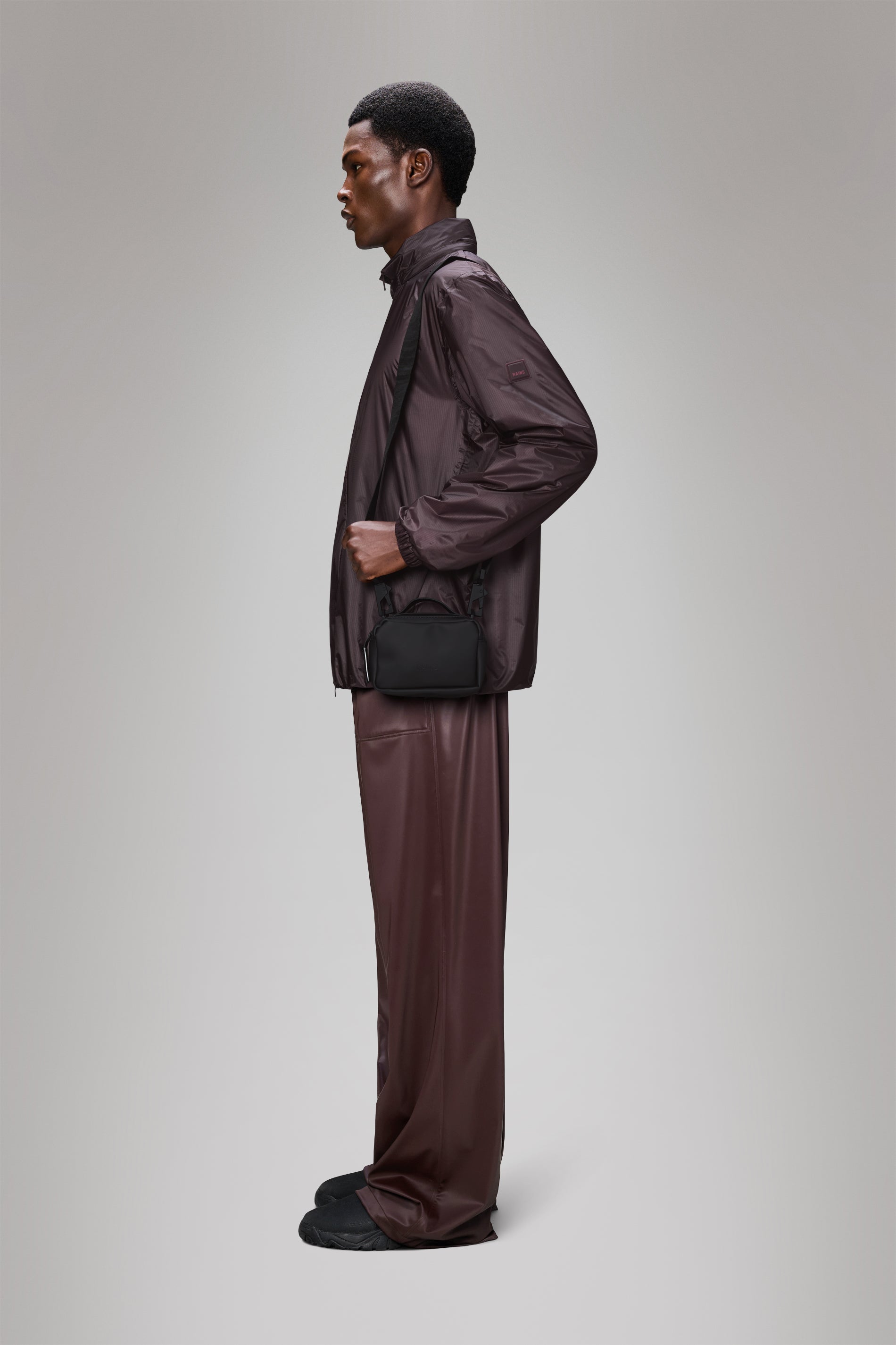 RAINS Box Bag Micro Black Crossbody
