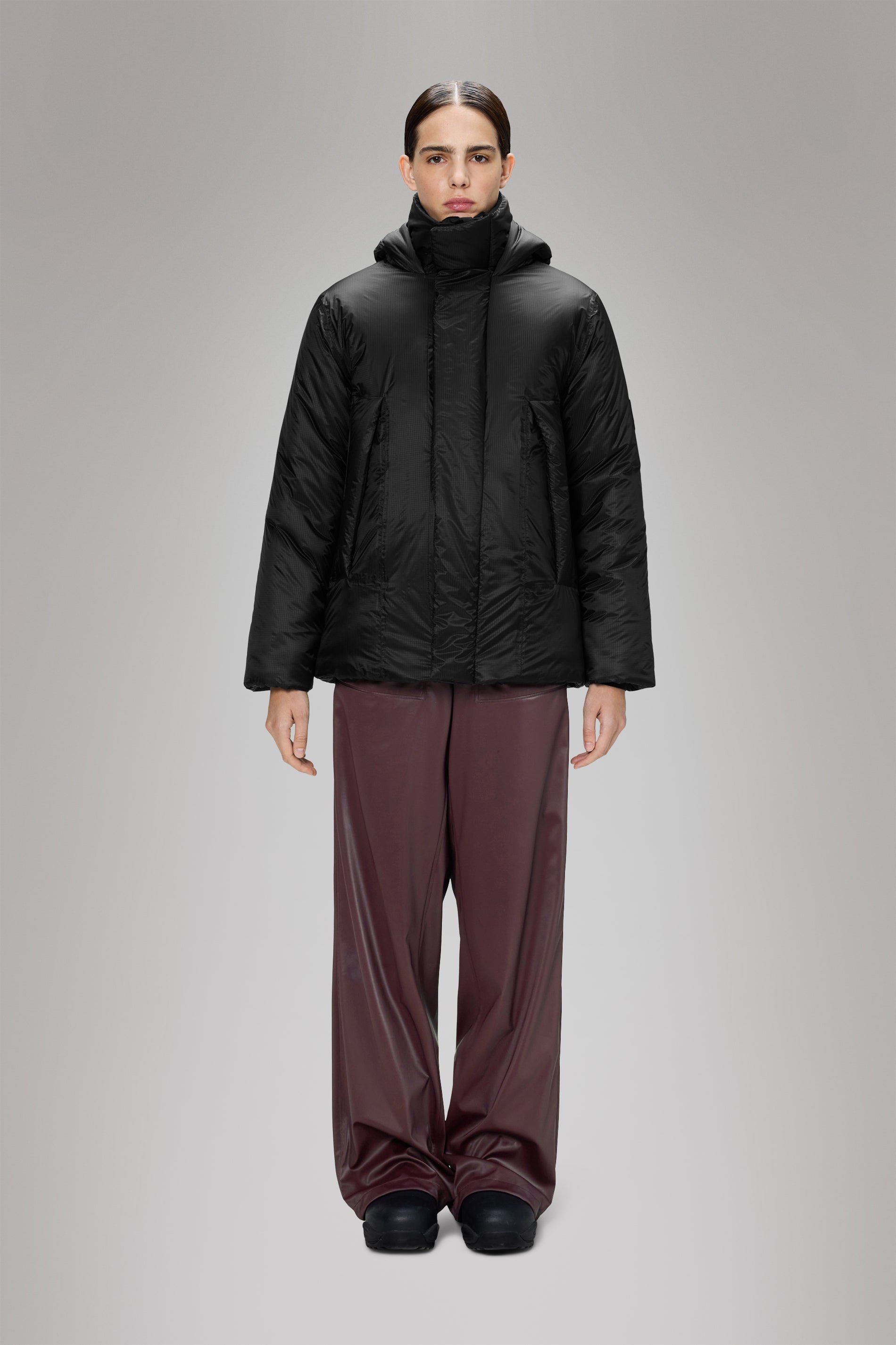RAINS Torna Insulated Curve Jacket Black Jacket
