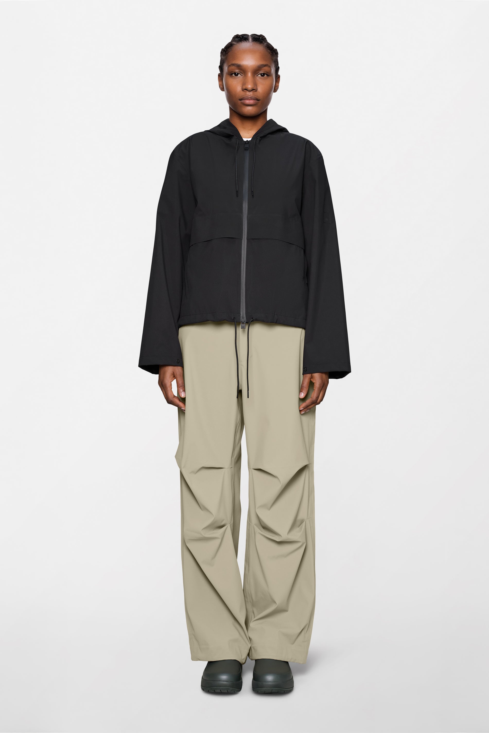 RAINS Suva Hardshell Short String W Jacket Black Jacket