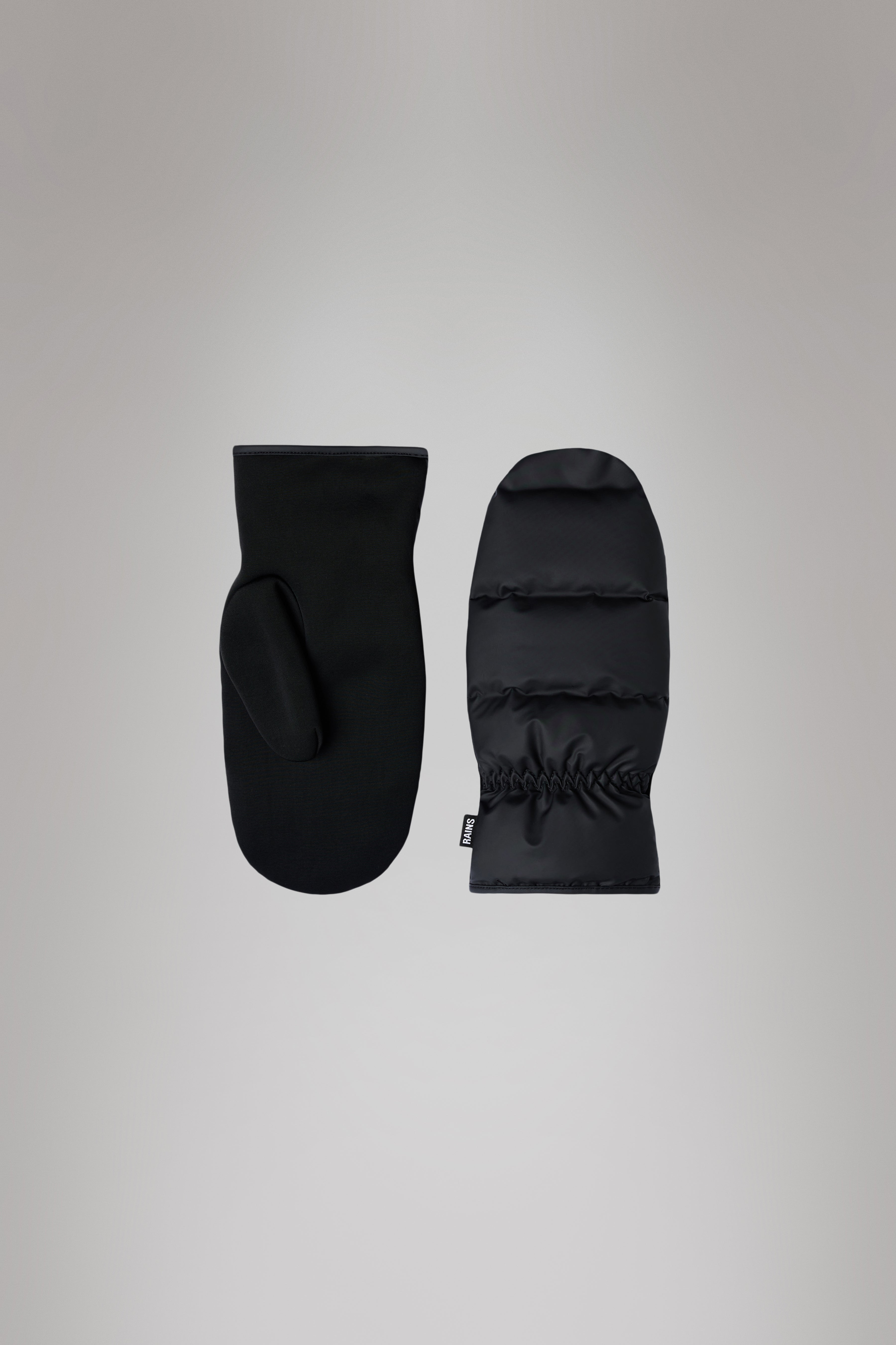RAINS Lohja Puffer Mittens Black Gloves