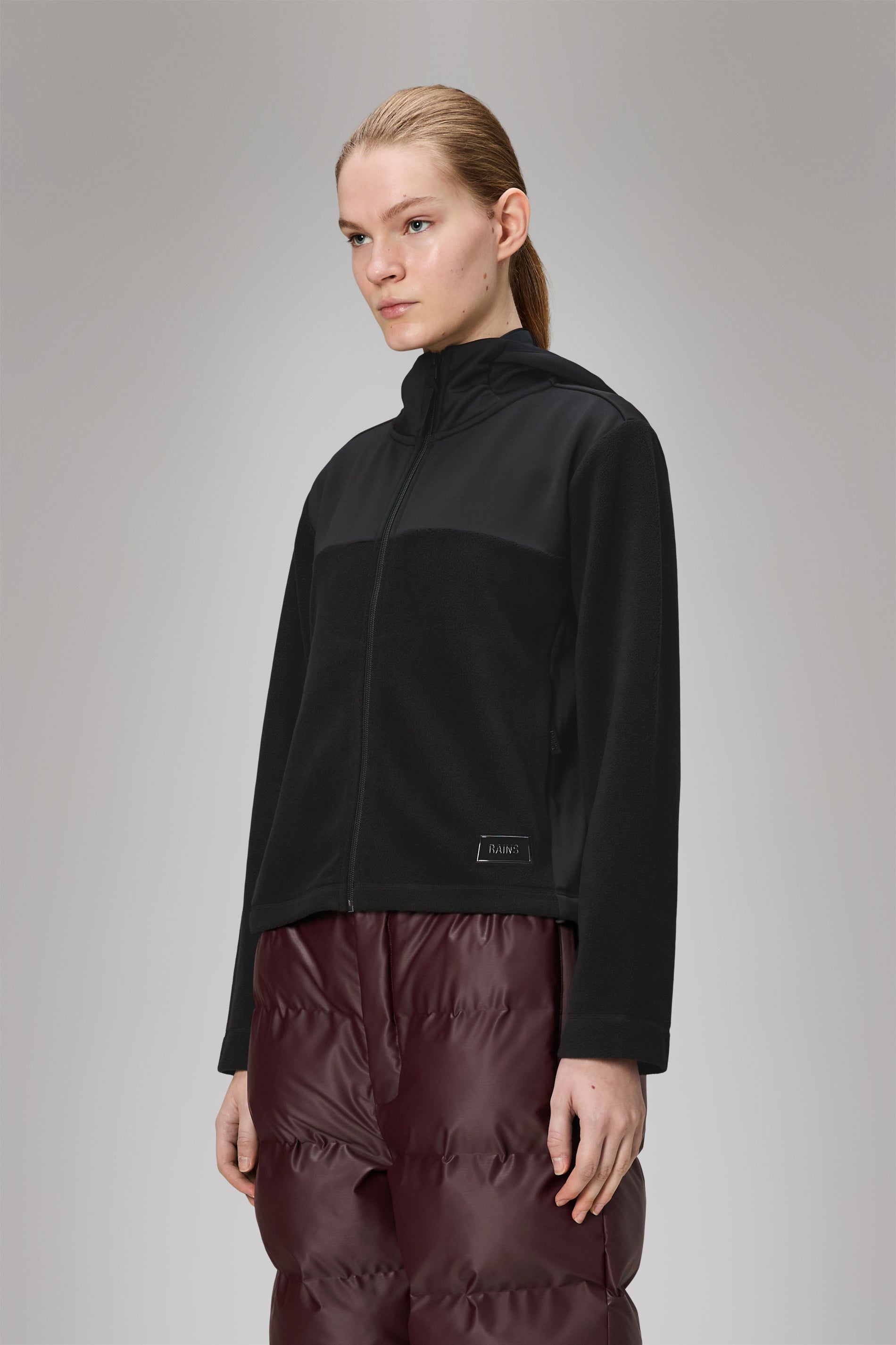 RAINS Sintra Fleece Reverse W Jacket Black Jacket