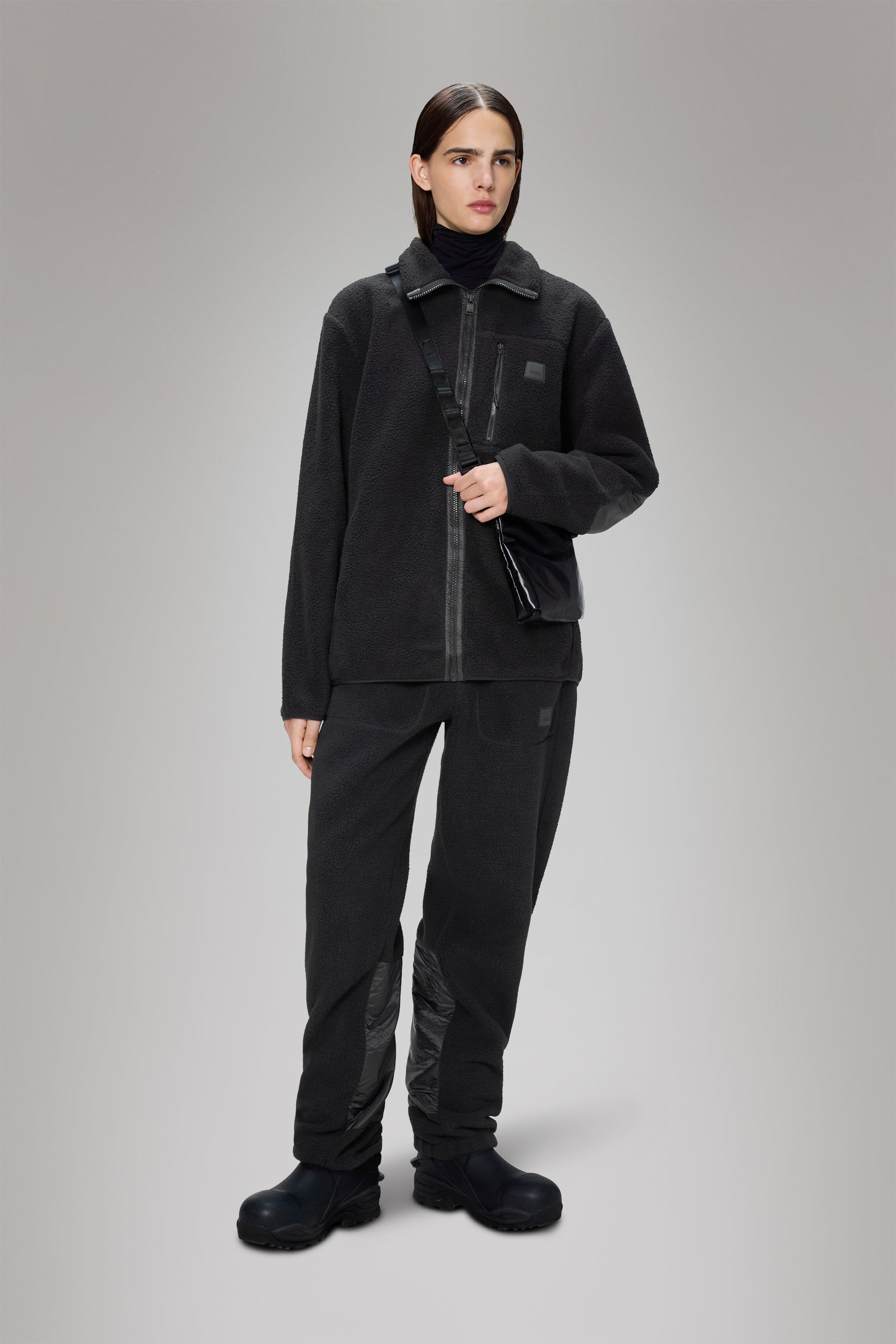 Rains Yermo Fleece Jacket Black Jacket