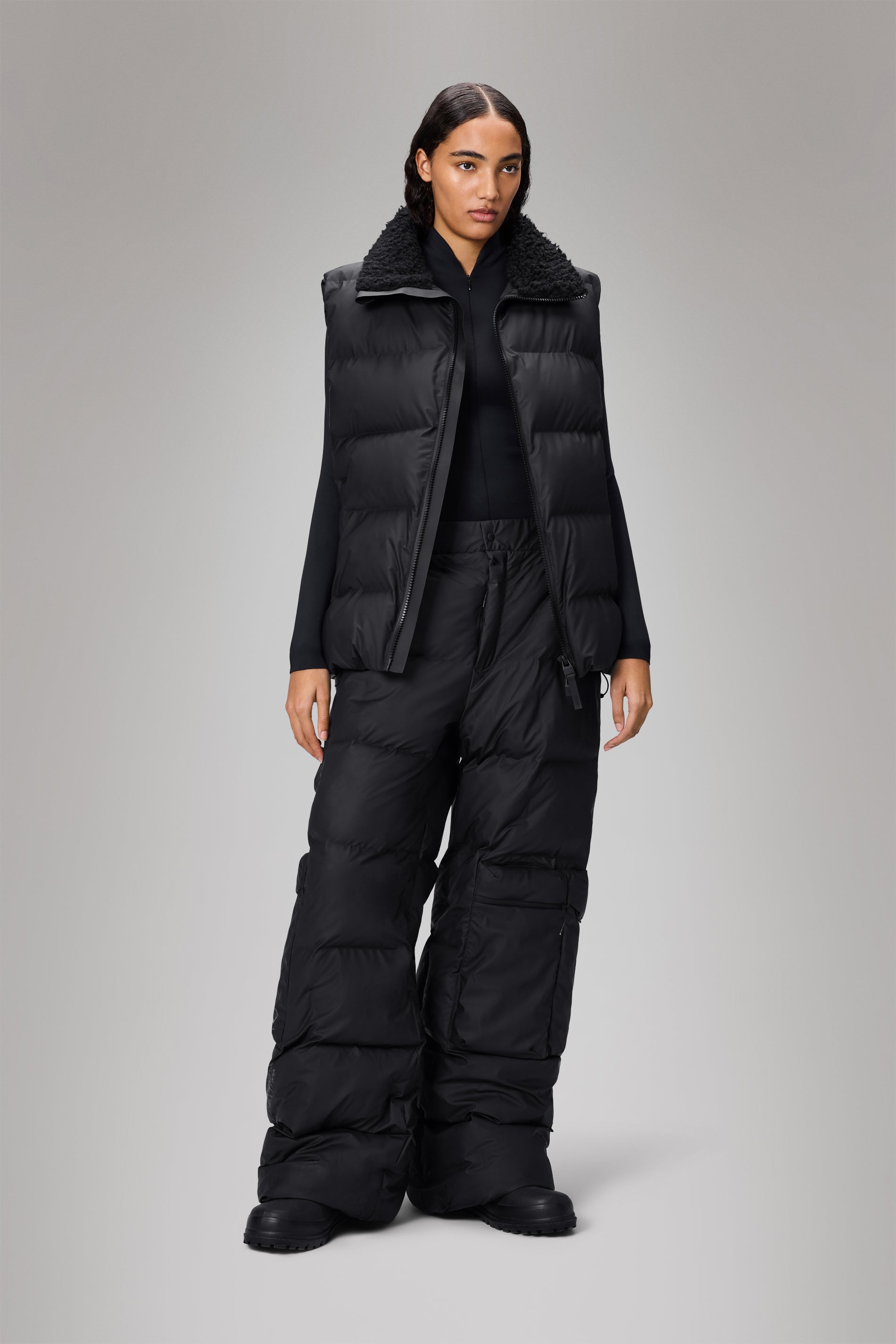RAINS Alta Vision Puffer Vest Black Vest