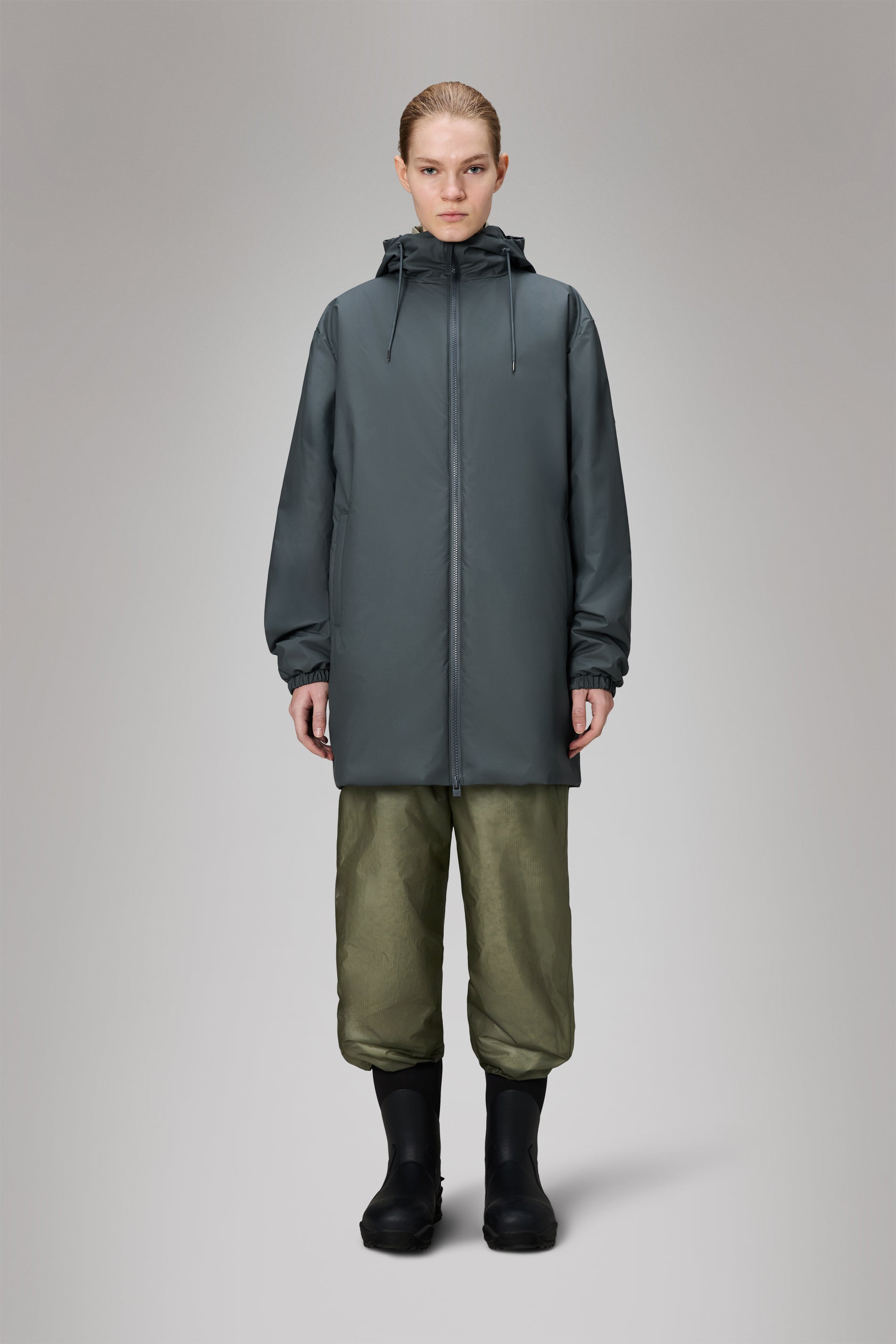 RAINS Lohja Long Insulated Jacket Lagoon Jacket