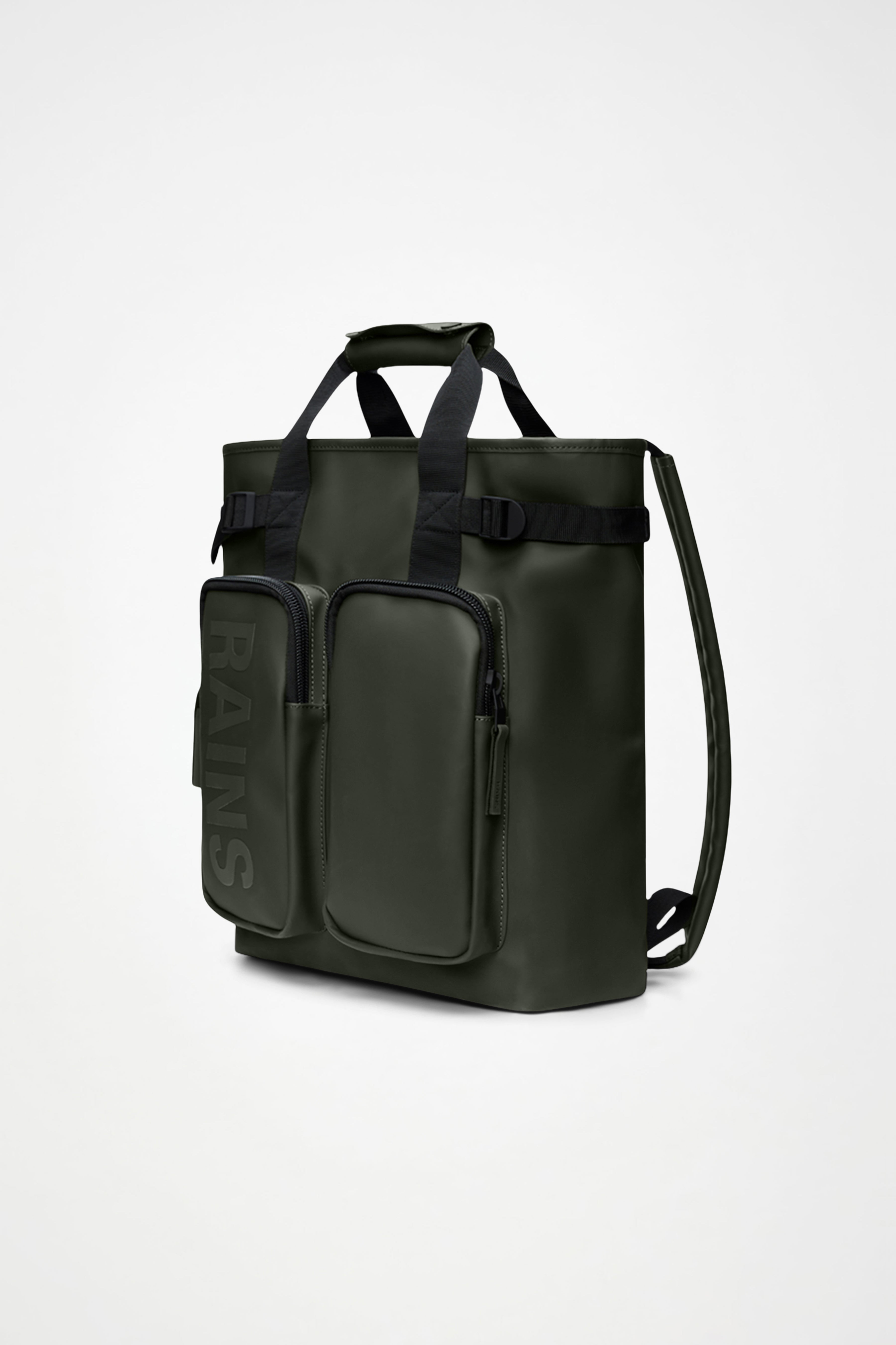 RAINS Texel Tote Backpack Green Backpack