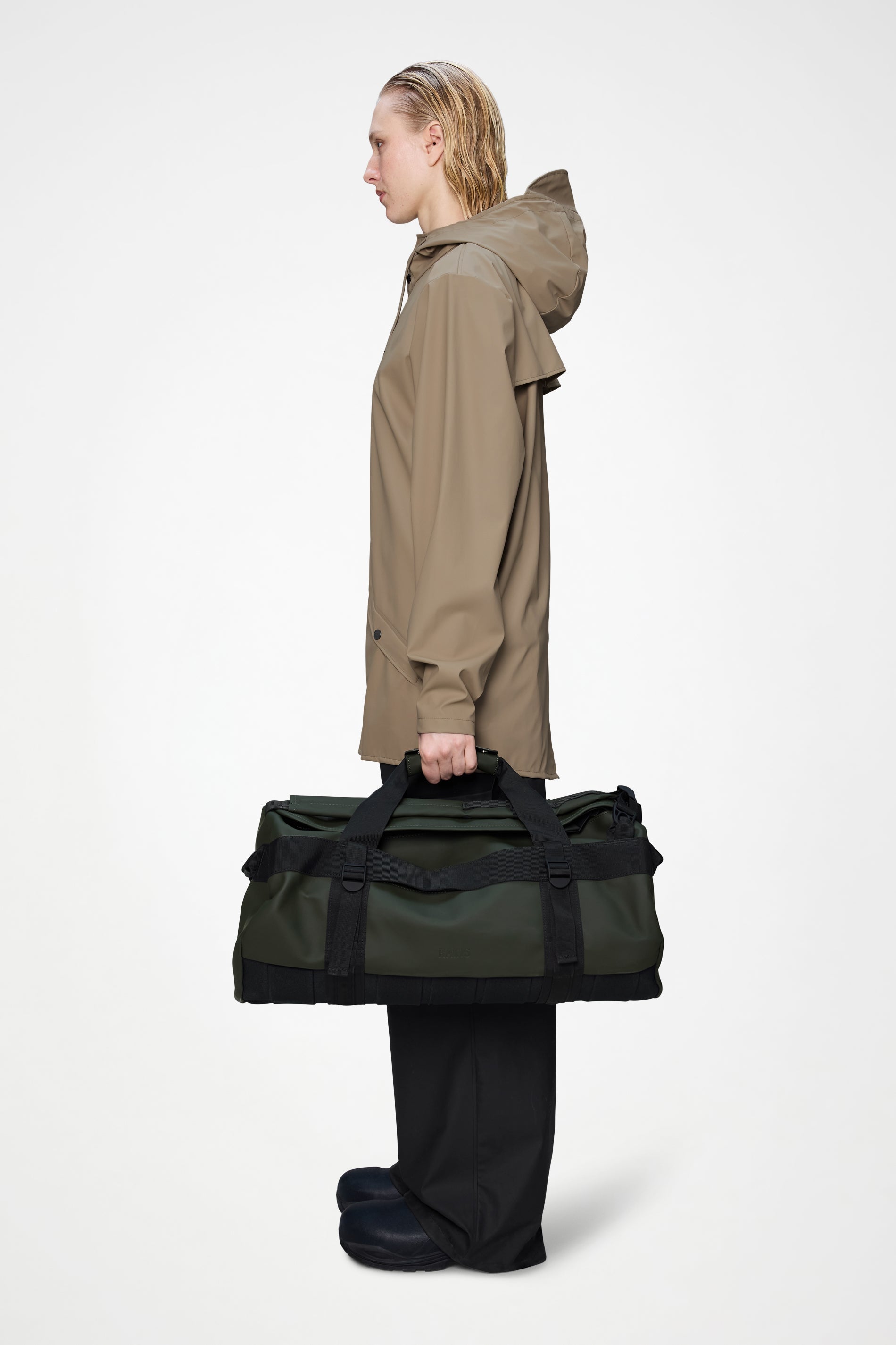 RAINS Texel Duffel Bag Small Green Duffel