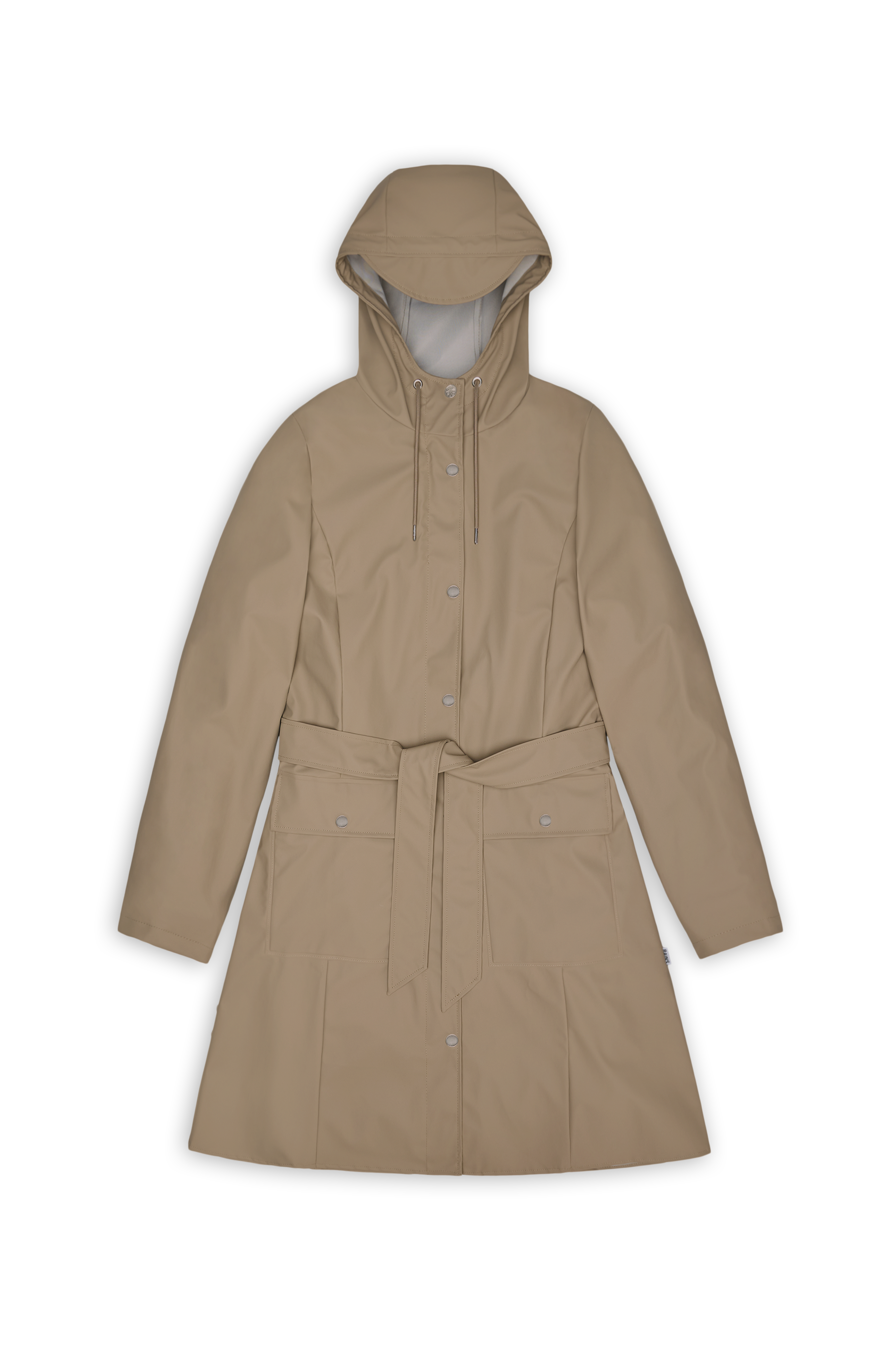 RAINS Curve Long Jacket
Beige Jacket