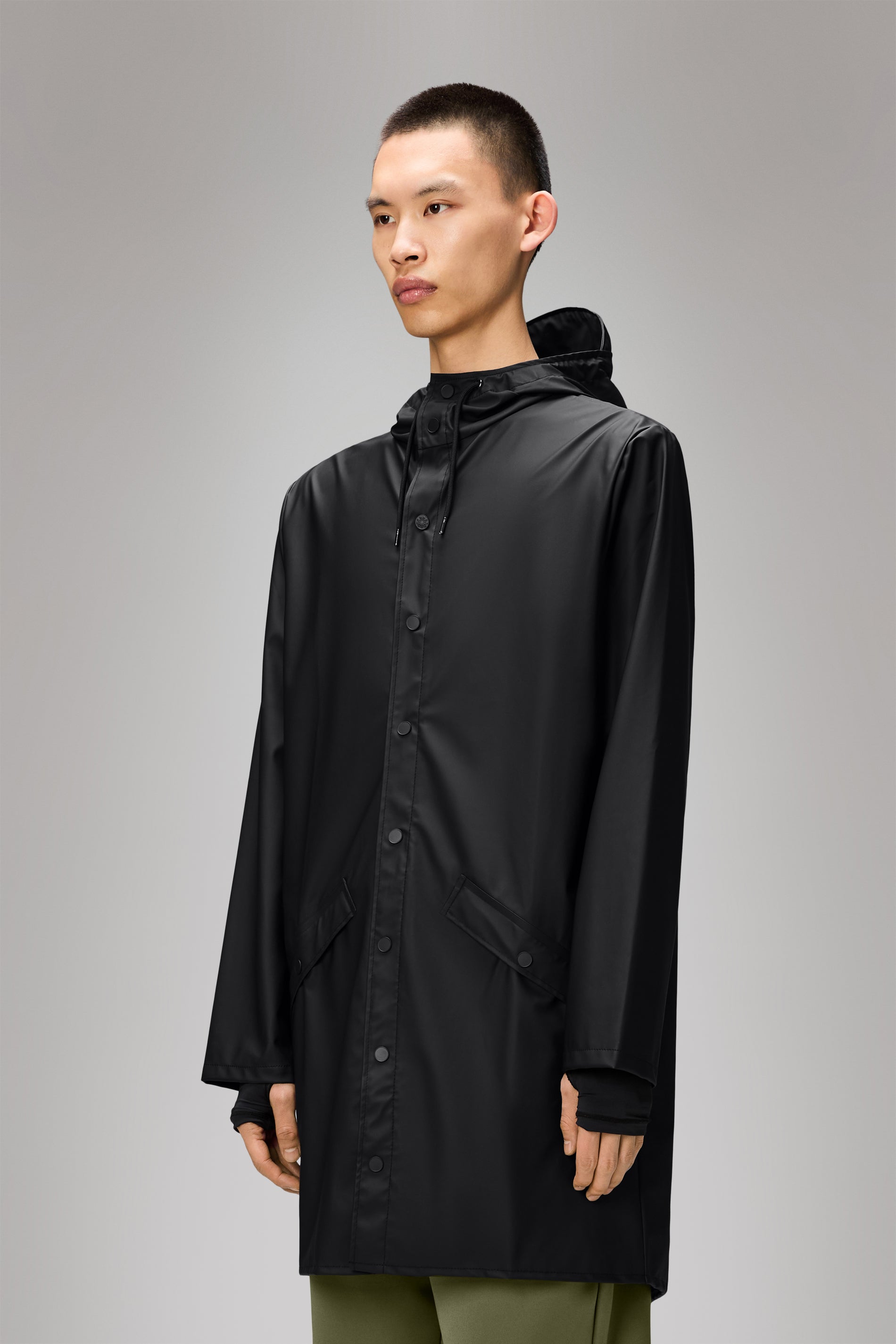 RAINS Long Jacket Black Jacket
