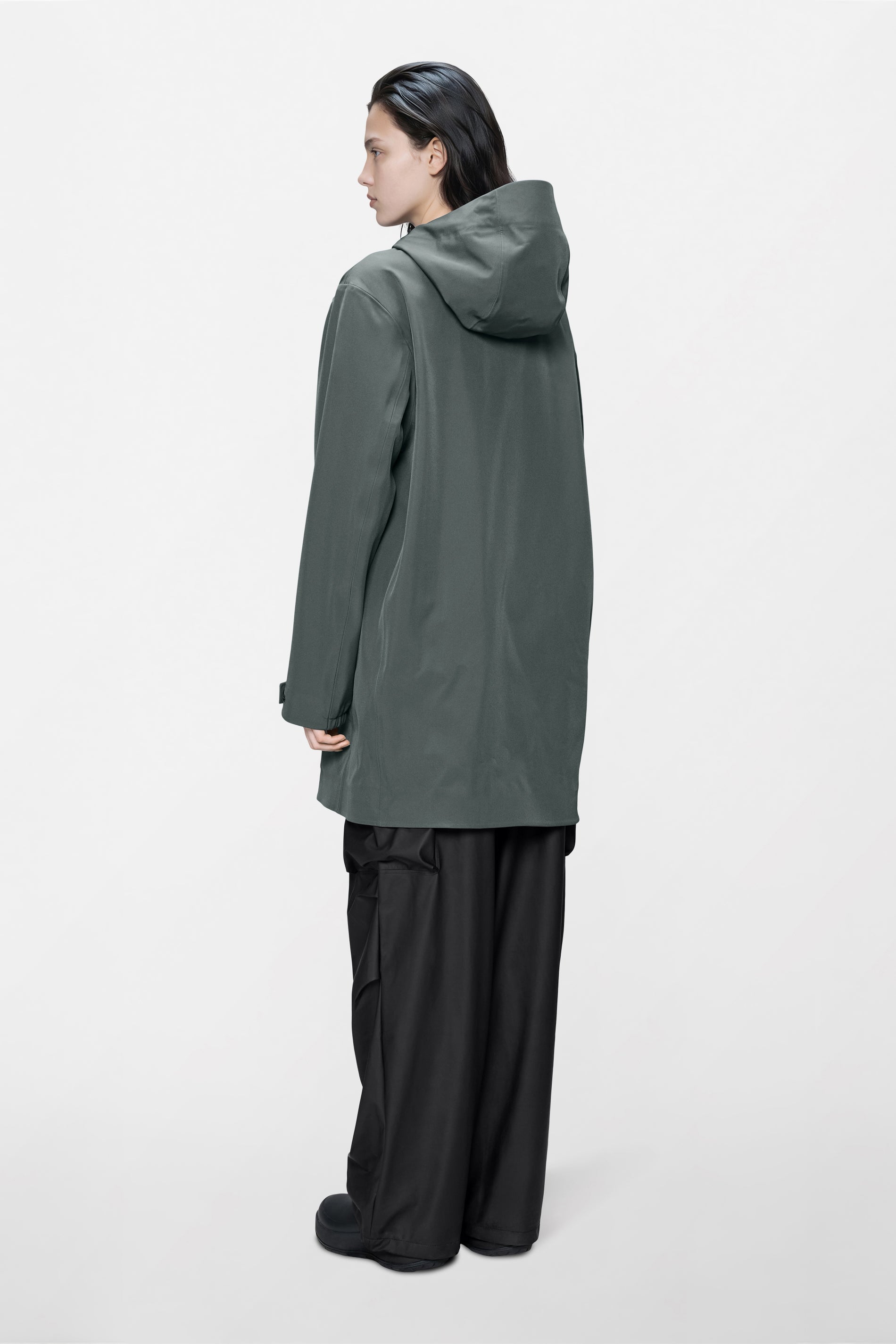 RAINS Suva Softshell Long Jacket Dark Grey Jacket
