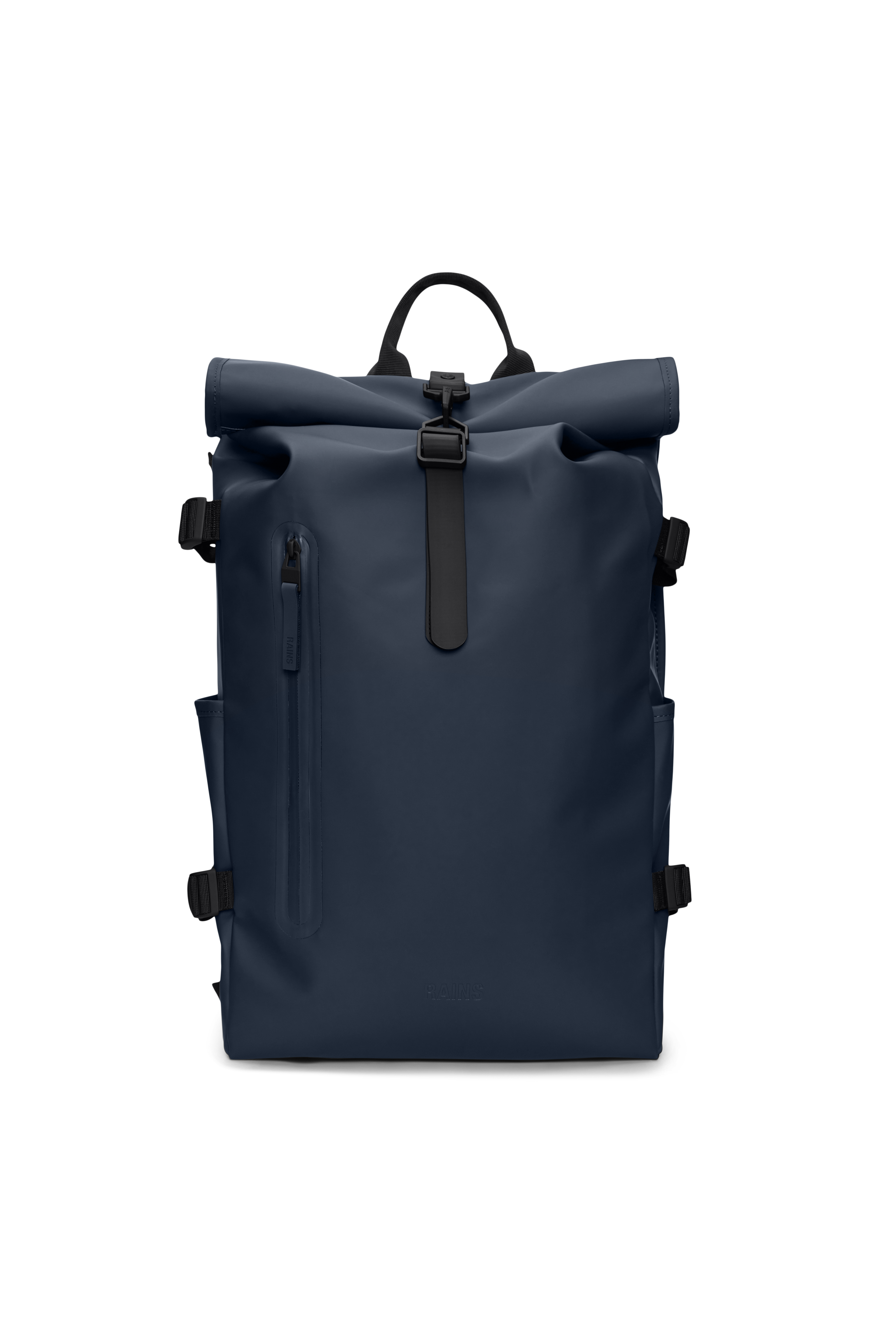 RAINS Rolltop Rucksack Large Navy 28L H63 x D14 x W32 cm Backpack