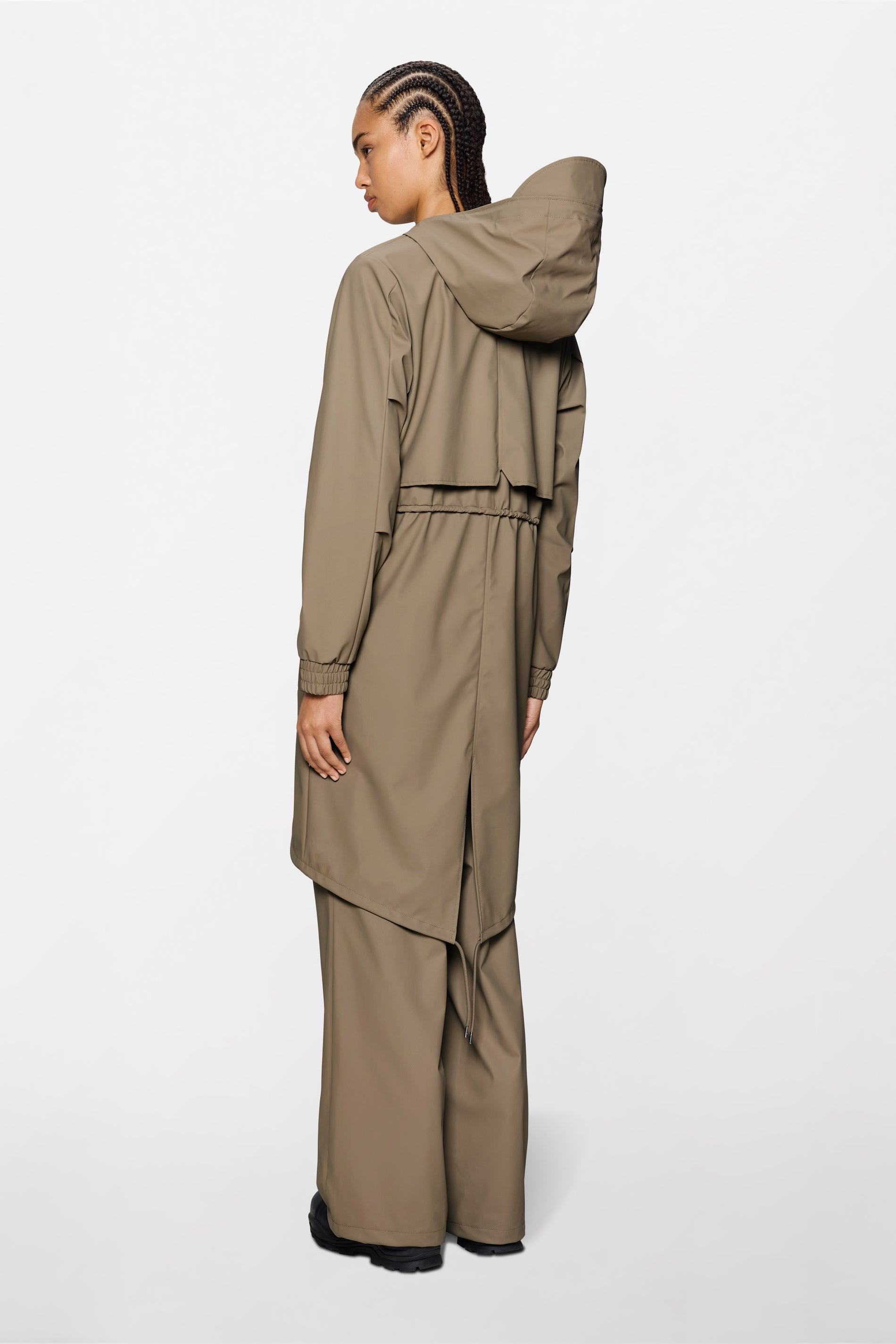 RAINS String W Parka Beige Jacket