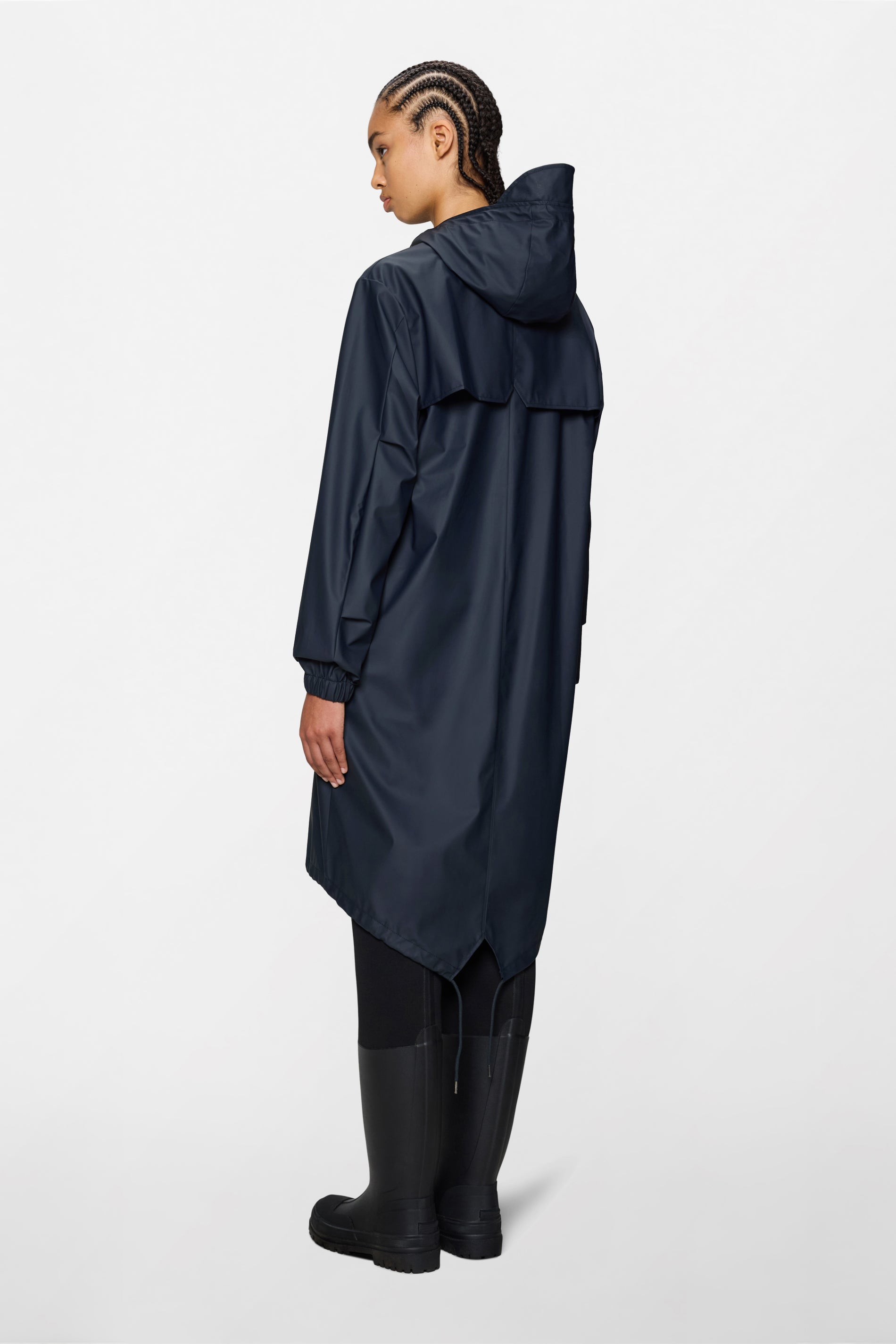 RAINS Fishtail Parka Navy Jacket